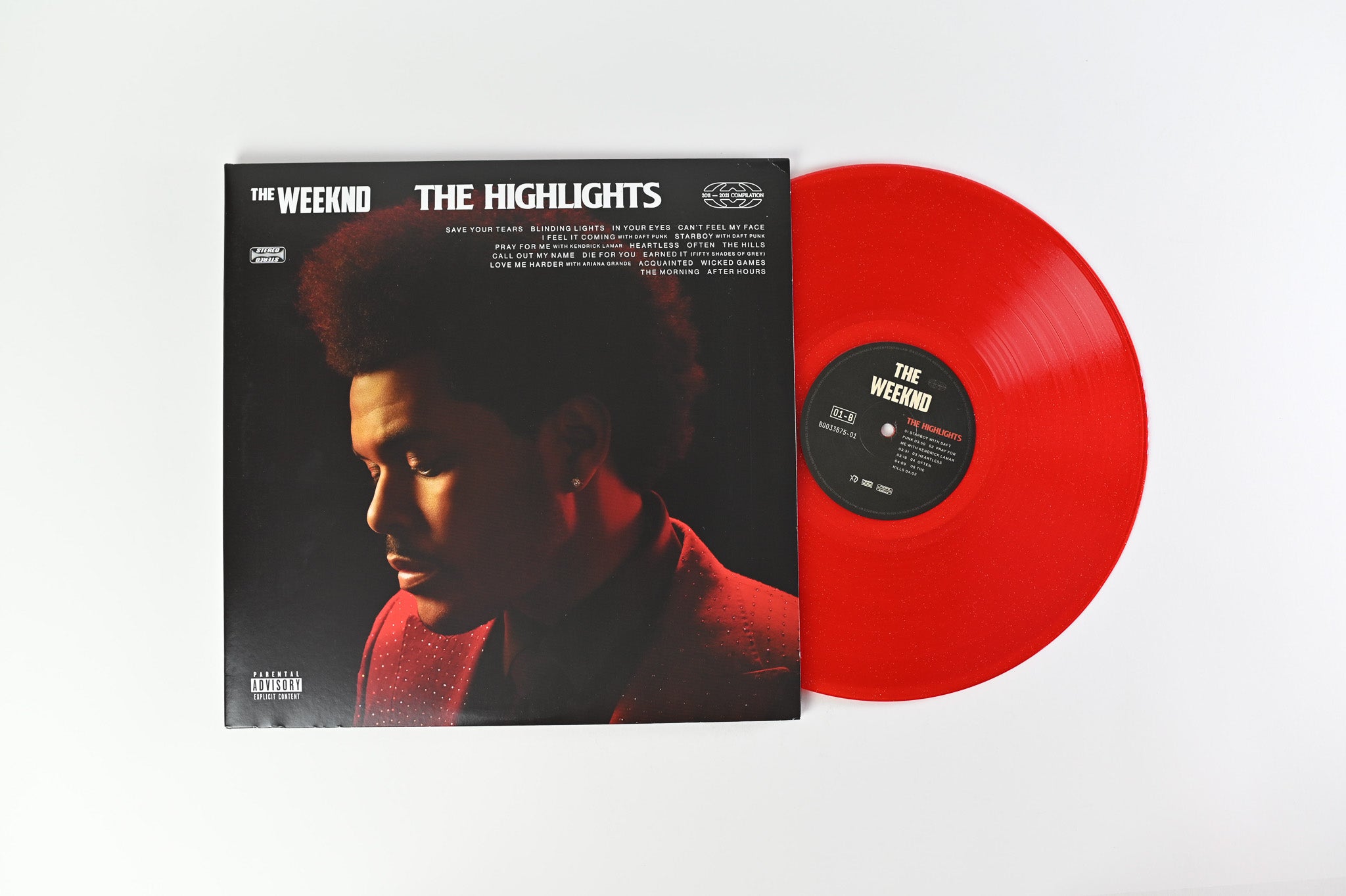 The Weeknd - The Highlights Exclusive Red Sparkle Colored Vinyl 2 LP Record popular