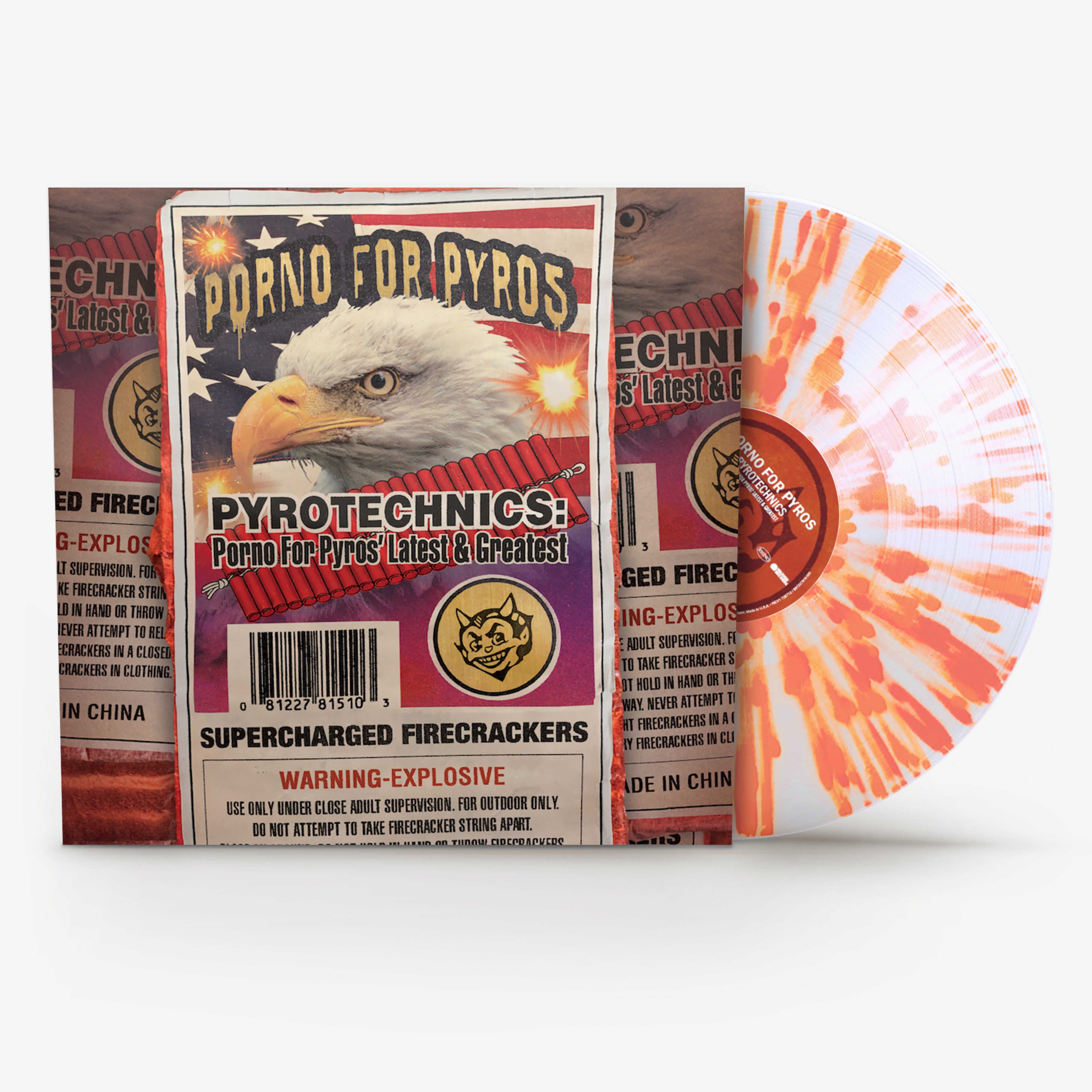 Porno For Pyros - Pyrotechnics: Porno For Pyros Latest & Greatest [Clear w/ Orange Splatter Vinyl] [ROCKtober 2024]