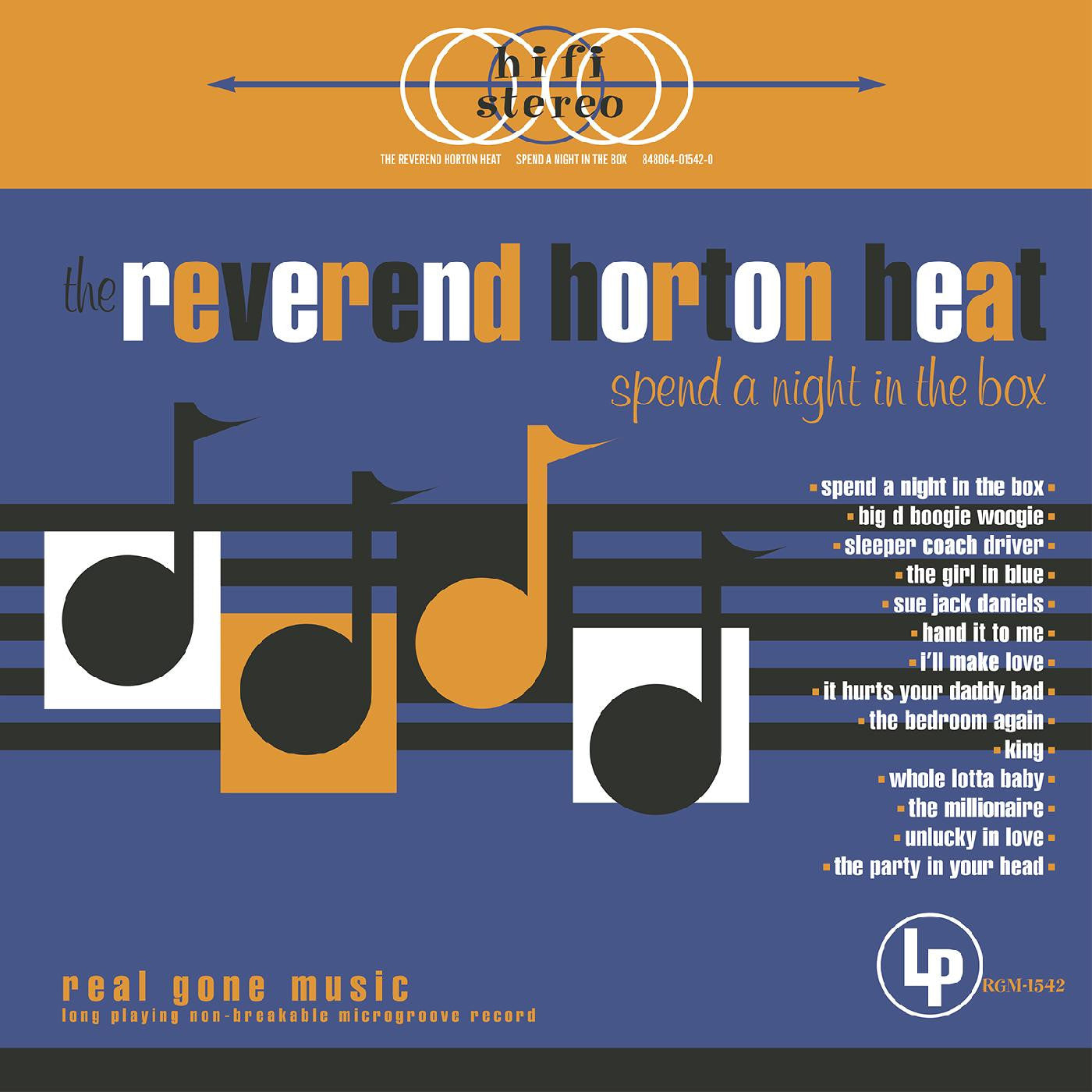 [DAMAGED] The Reverend Horton Heat - Spend a Night in the Box [Gold Vinyl]