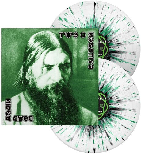 Type O Negative - Dead Again [White W/ Black Green Splatter]