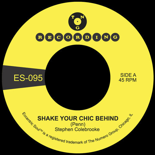 Stephen Colebrooke - Shake Your Chic Behind B/W Stay Away From Music [7"] [Colored Vinyl]