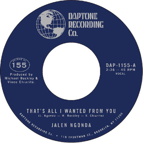 Jalen Ngonda - That's All I Wanted From You / So Glad I Found You [7"]