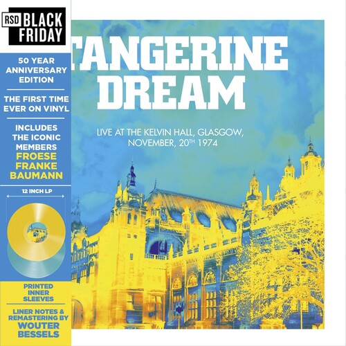 Tangerine Dream - Live at the Kelvin Hall, Glasgow 1974: 50 Anniversary Edition [Blue & Yellow Vinyl]