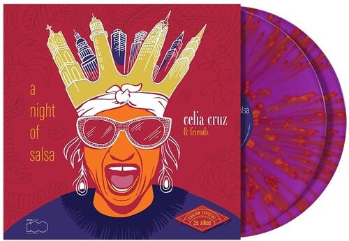 [PRE-ORDER] Celia Cruz - A Night Of Salsa (25th Anniversary) [Magenta Splatter Vinyl] [Release Date: 01/17/2025]