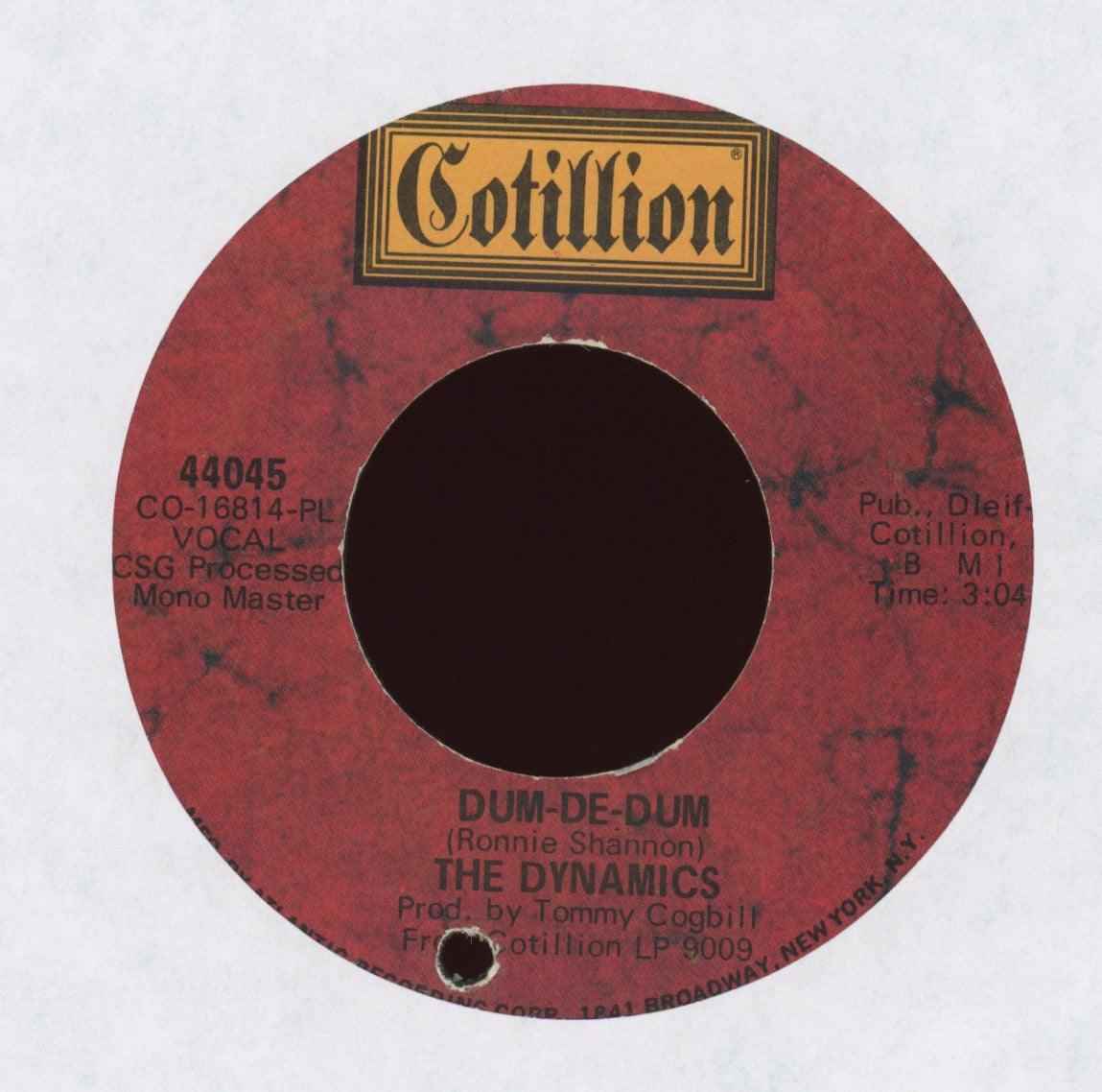 The Dynamics - I Want To Thank You on Cotillion