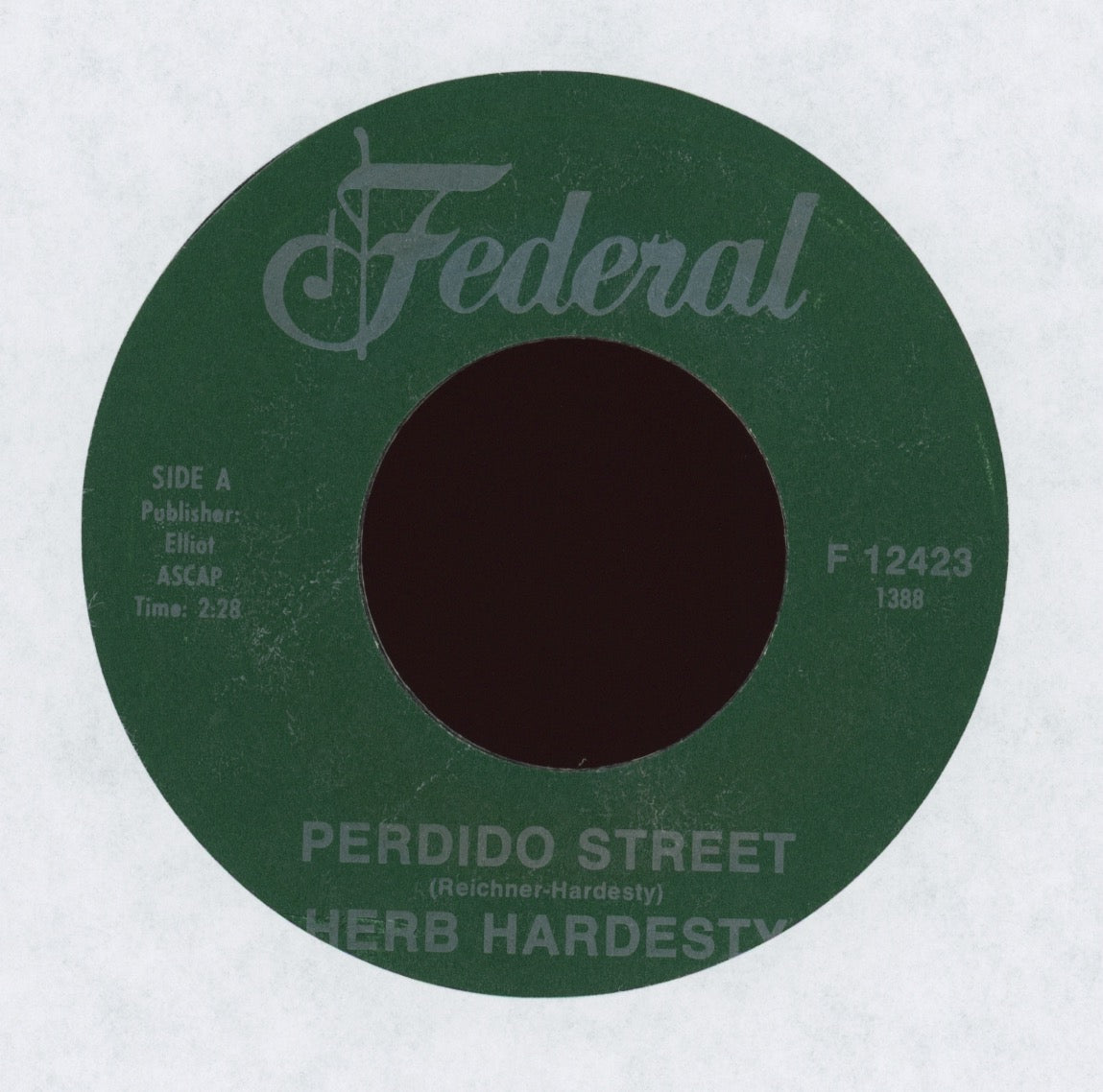 Herb Hardesty - Perdido Street on Federal Second Press