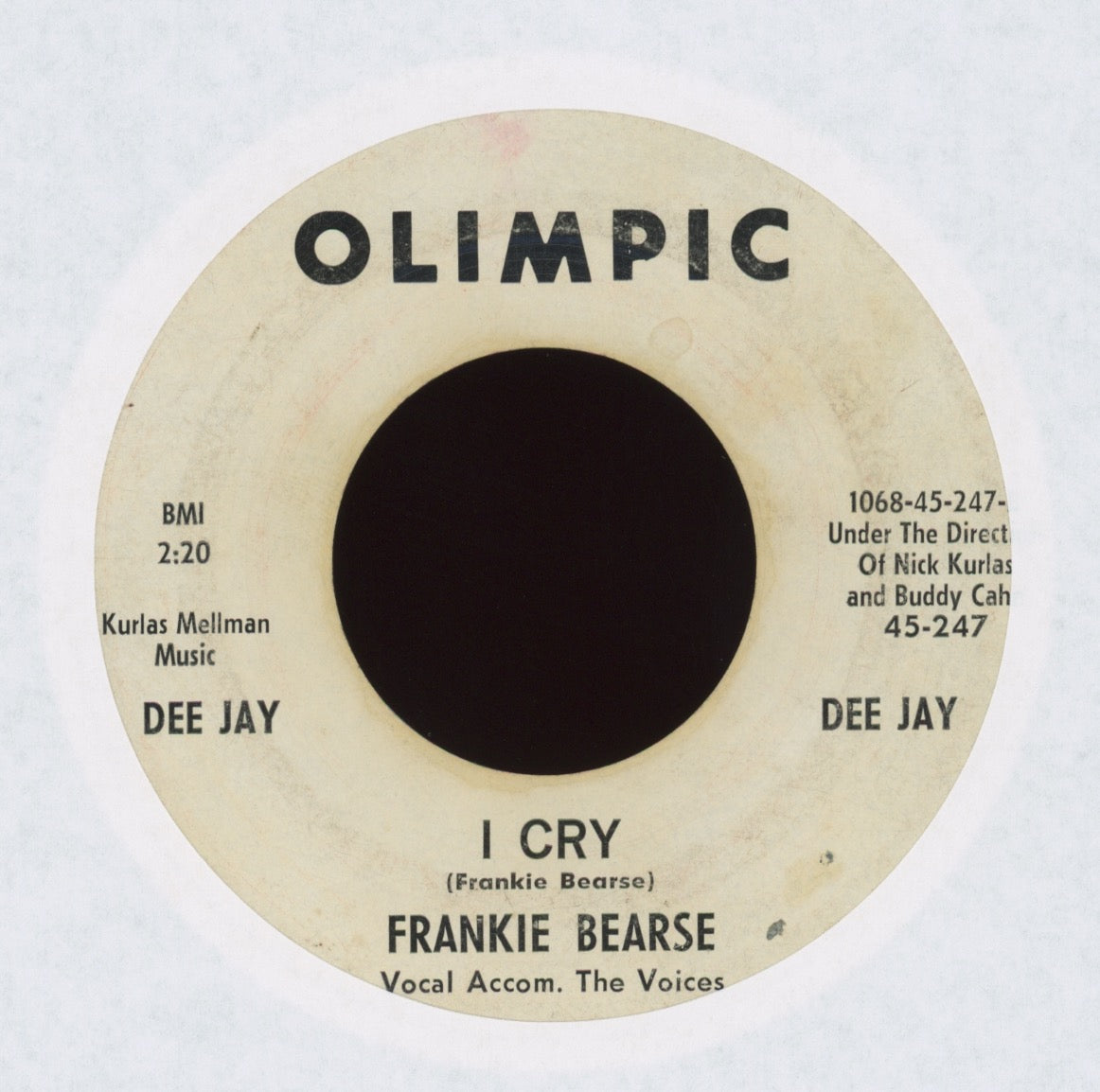 Frankie Bearse & The Voices - I Cry on Olimpic Promo