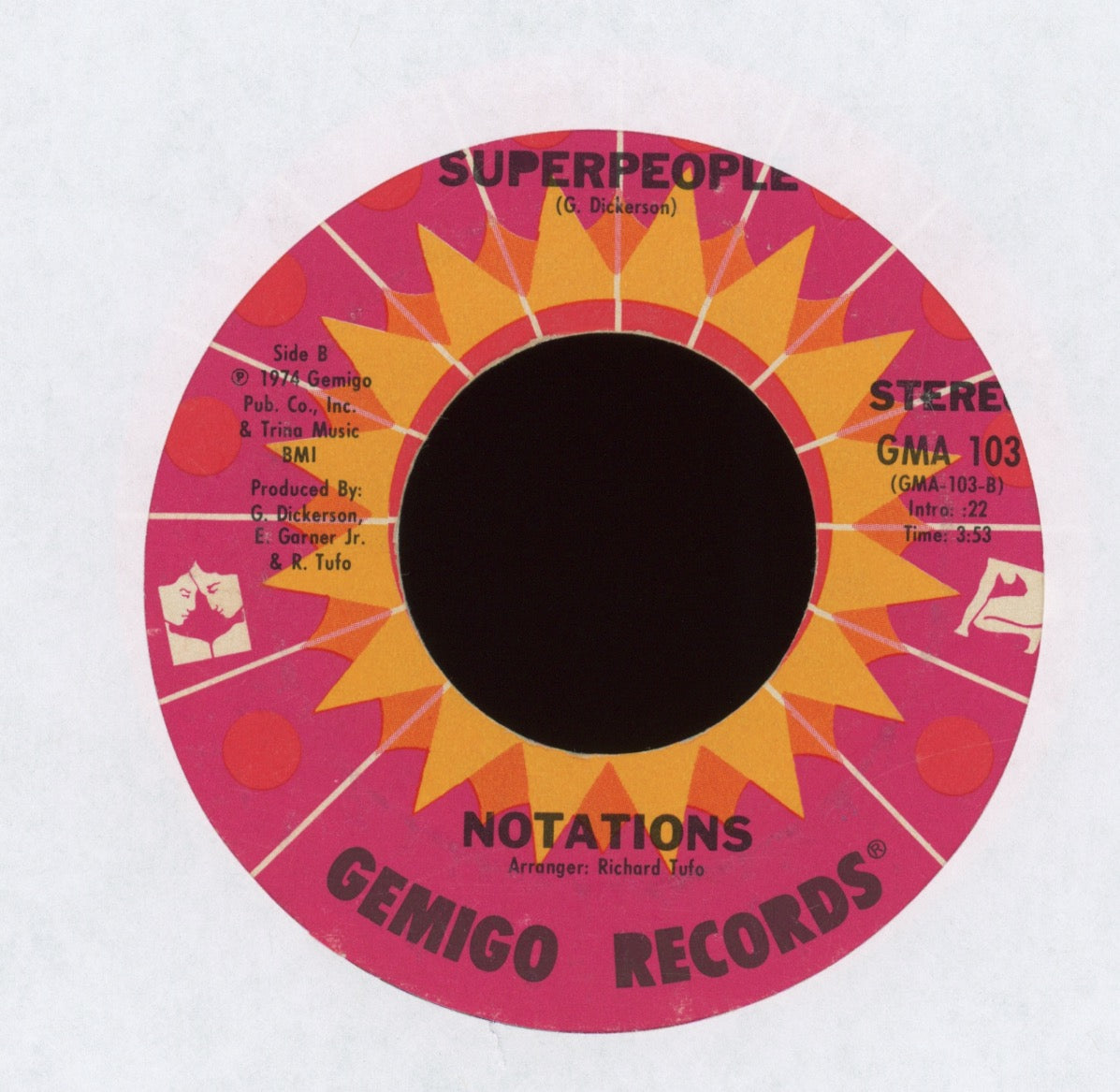 The Notations - It Only Hurts For A Little While on Gemigo Sweet Soul 45 Hear