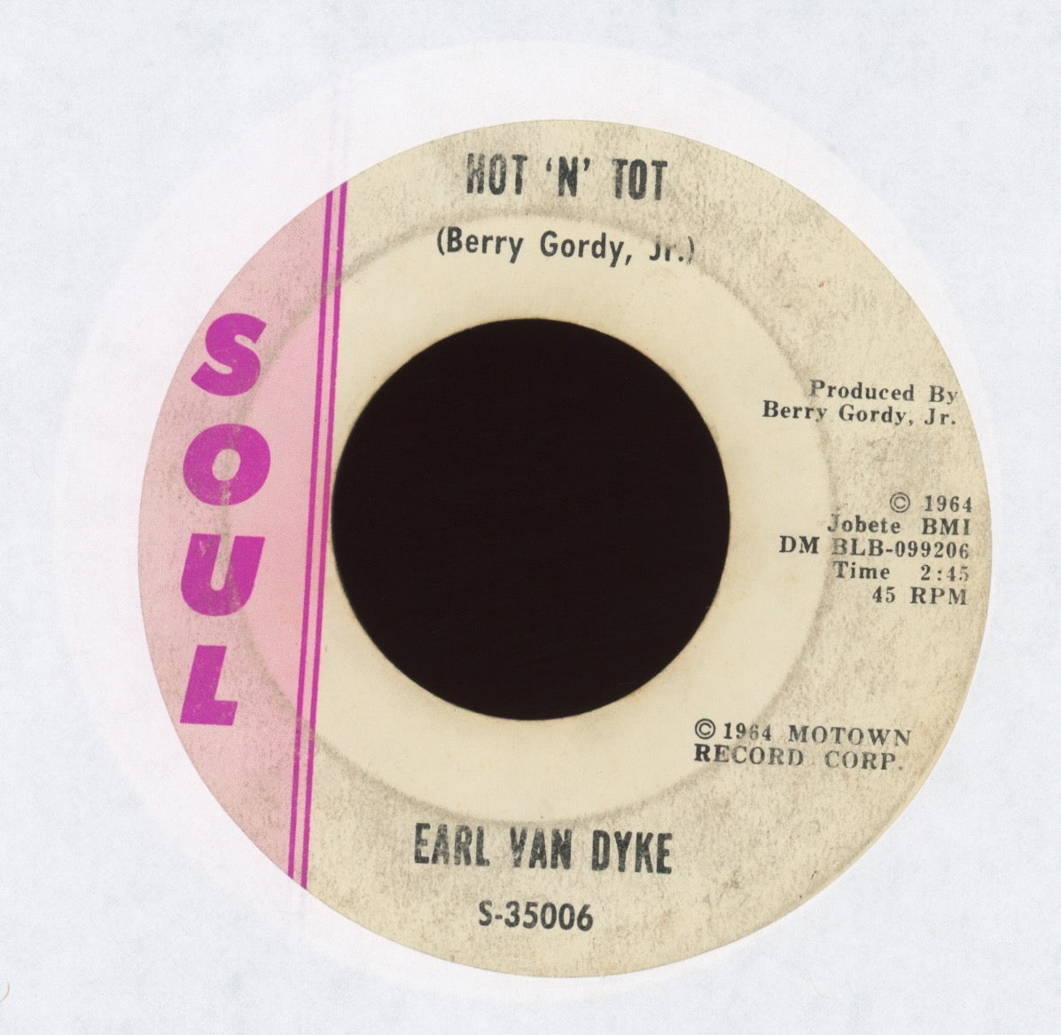 Earl Van Dyke - Soul Stomp on SOUL Instro R&B 45