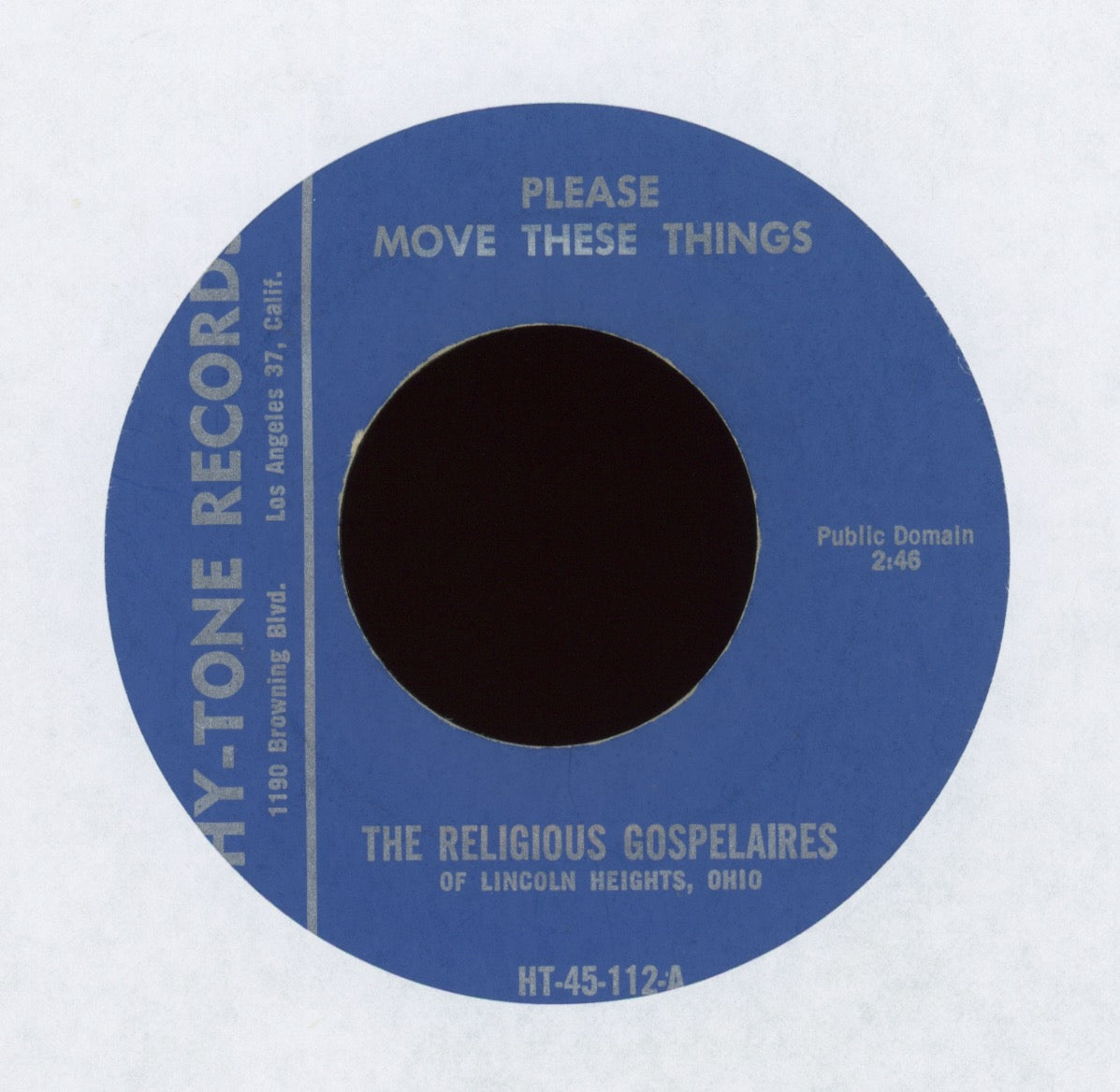 The Religious Gospelaires - Please Move These Things on Hy-Tone Gospel 45