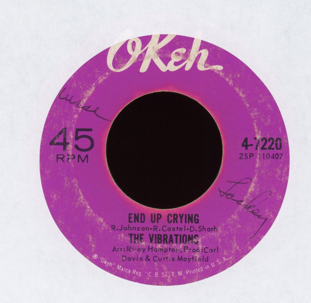 The Vibrations - Ain't Love That Way on Okeh Northern Soul 45