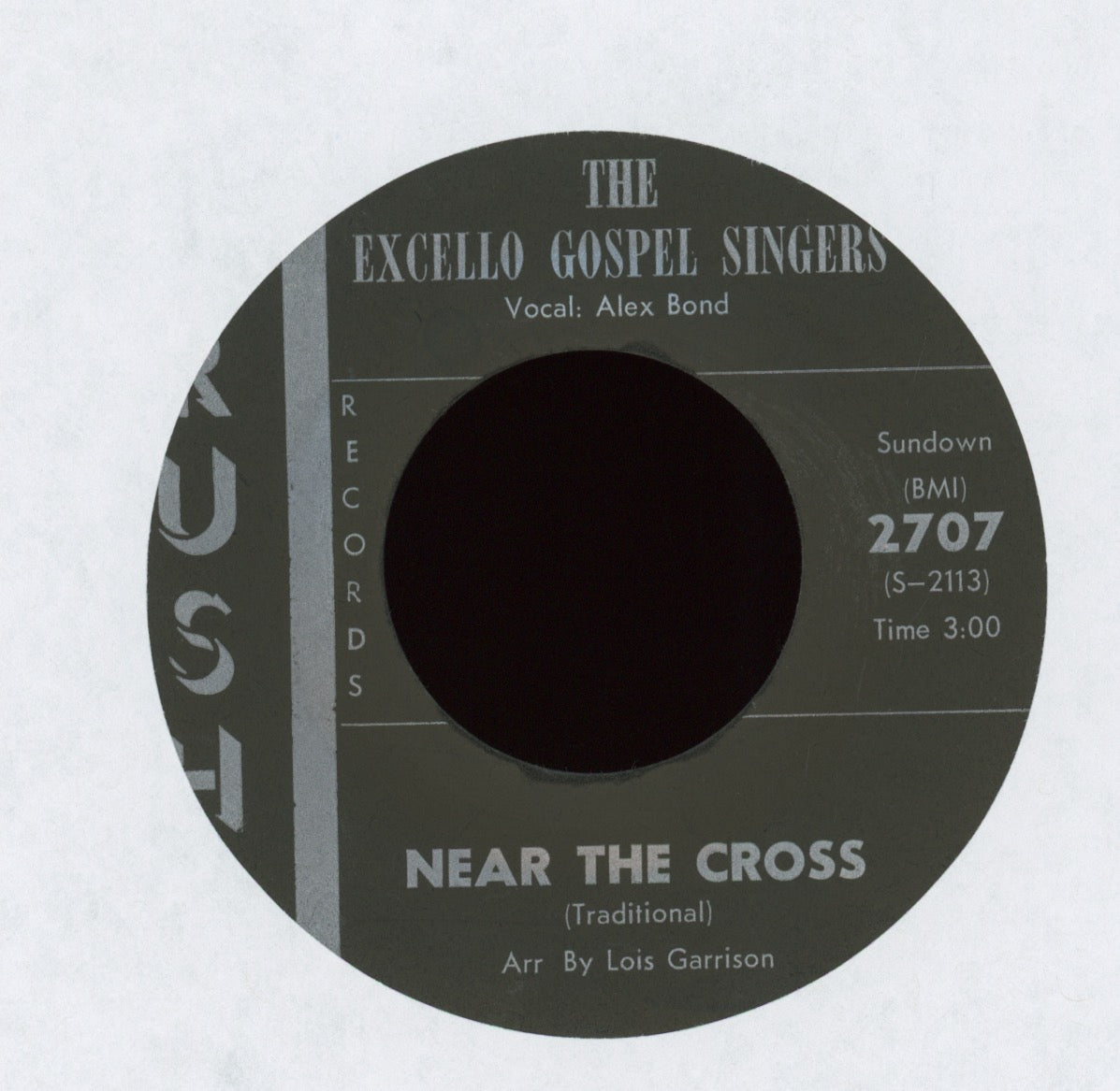 The Excello Gospel Singers - Just To Behold His Face on Rush Gospel 45