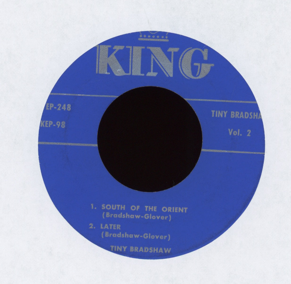 Tiny Bradshaw - Off And On on King R&B 45 EP With Cover