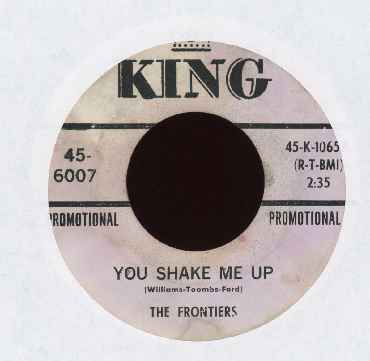 The Frontiers - Each Night I Pray (There'll Come A Time) on King Promo R&B Doo Wop 45