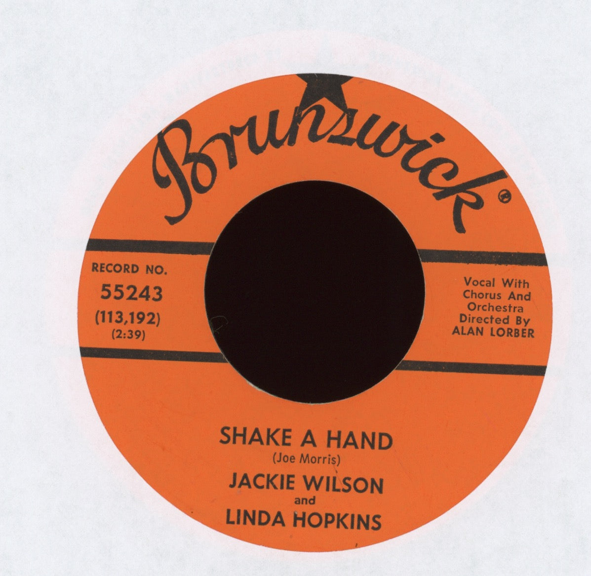 Jackie Wilson & Linda Hopkins - Say I Do on Brunswick R&B 45