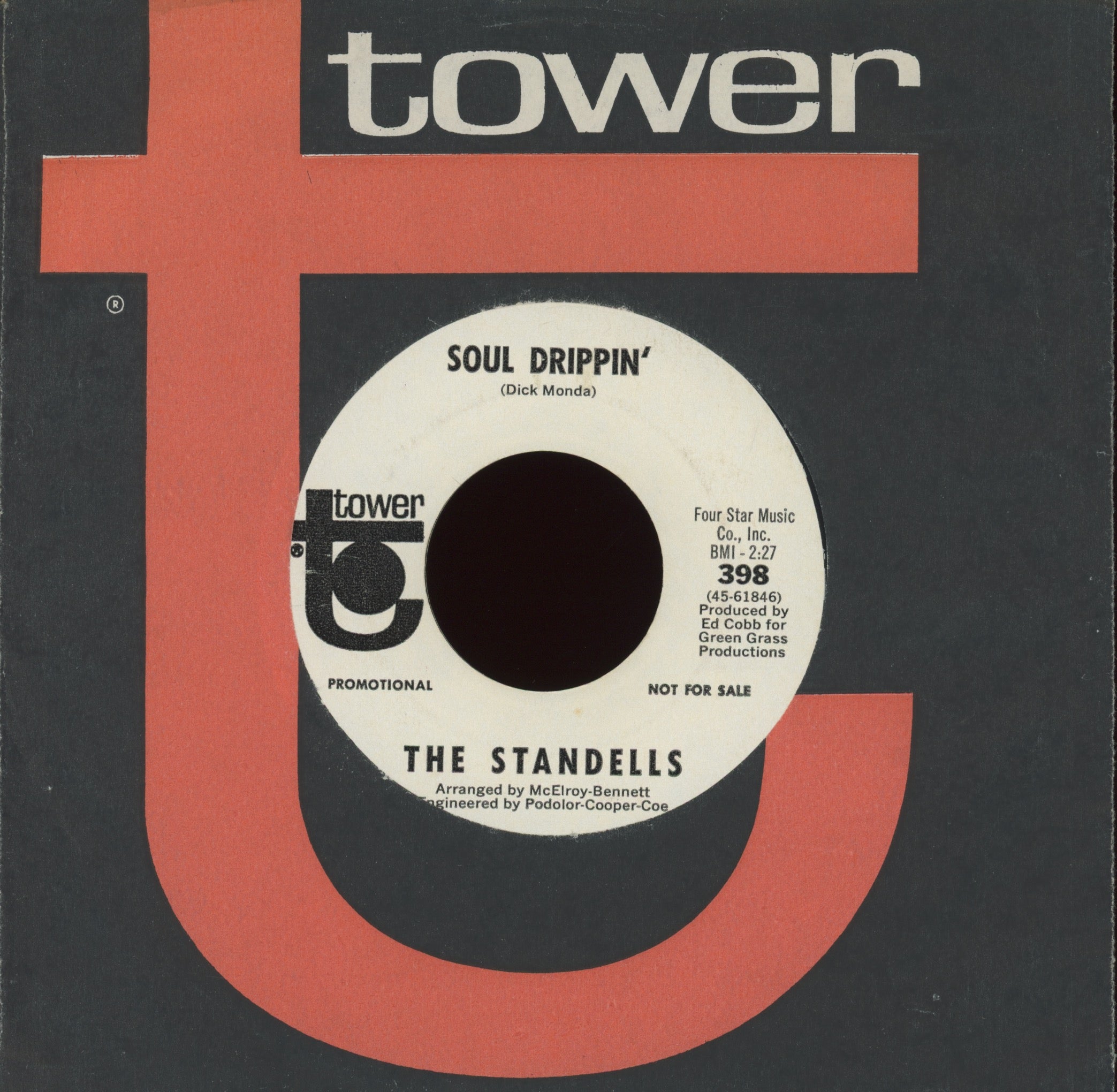 The Standells - Soul Drippin' on Tower Promo Blue Eyed Soul Garage 45