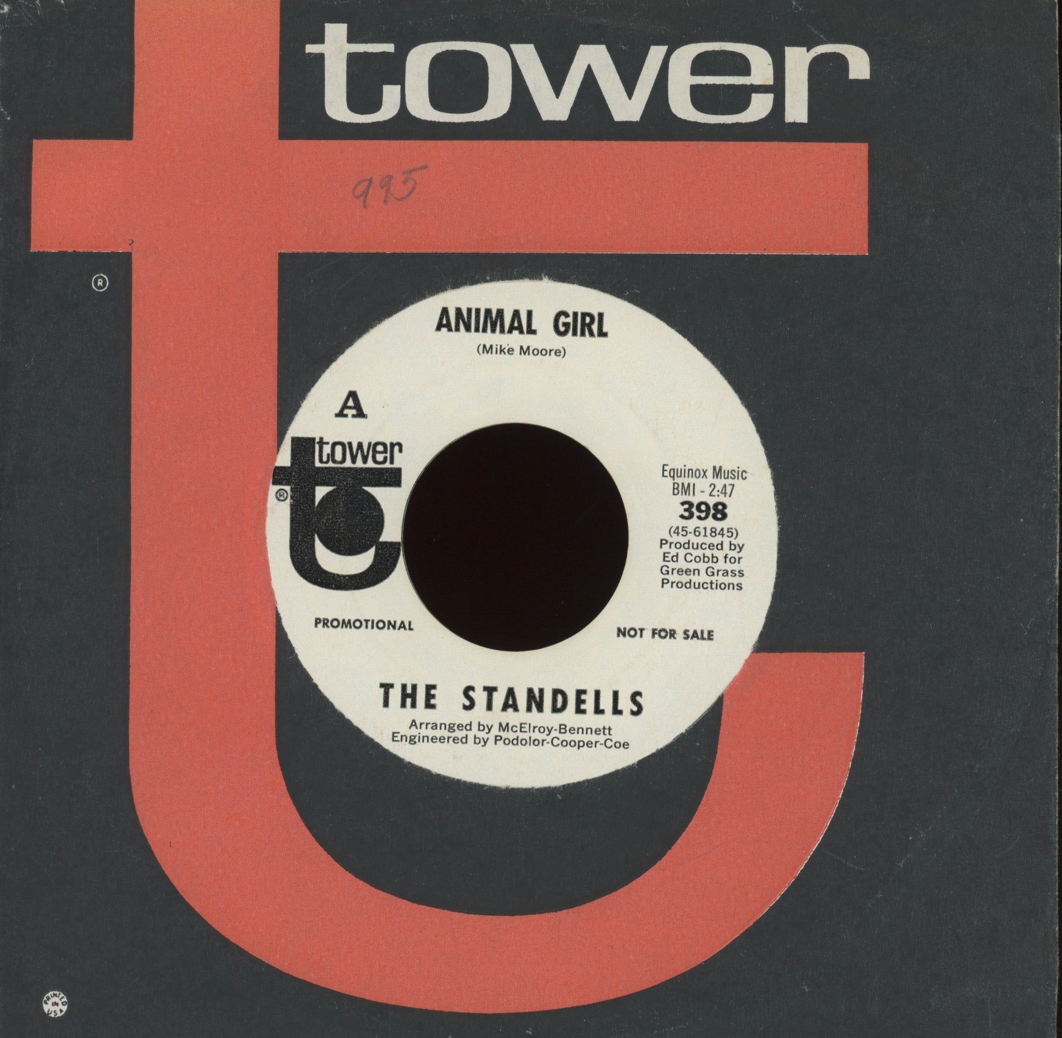 The Standells - Soul Drippin' on Tower Promo Blue Eyed Soul Garage 45