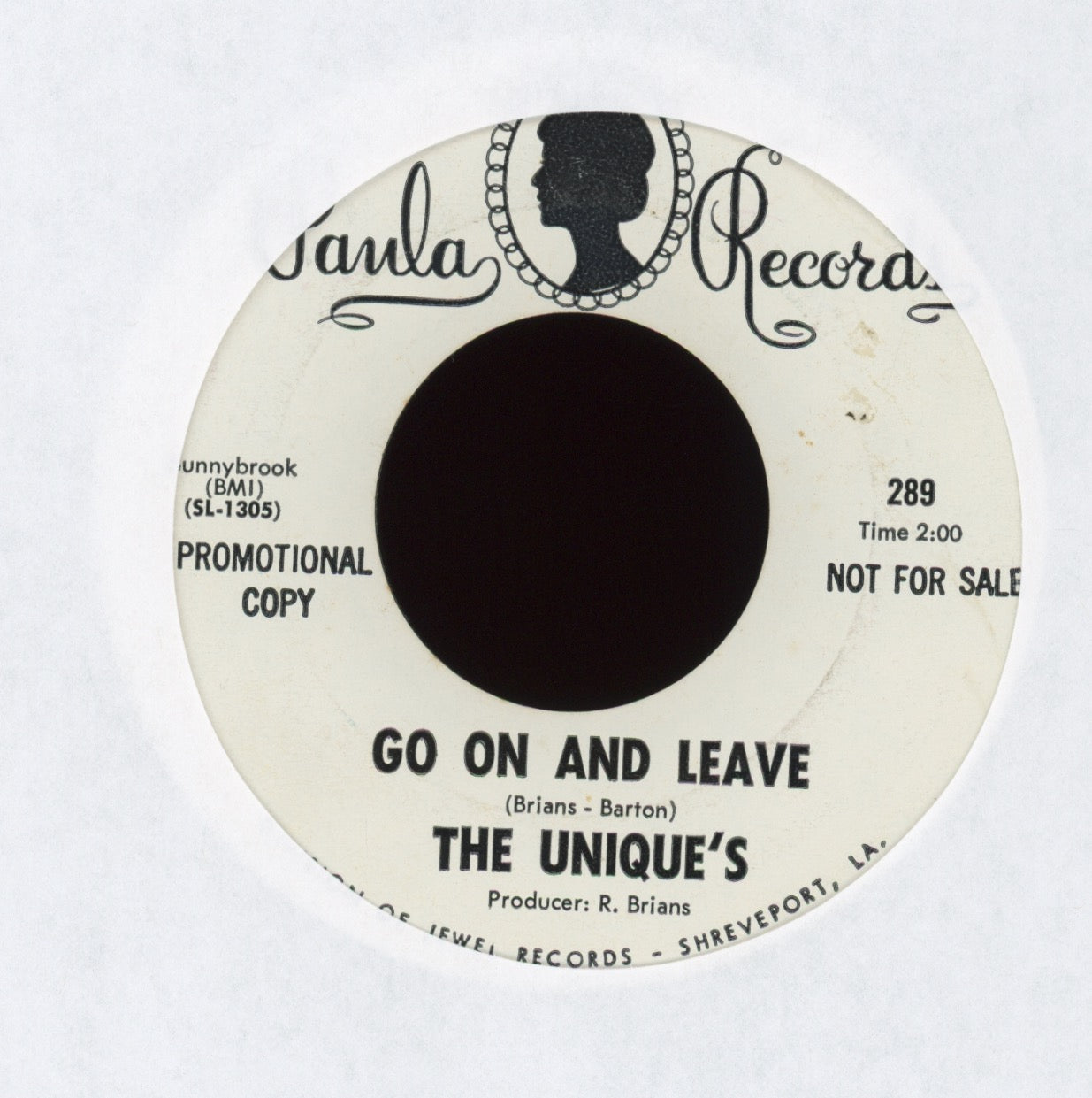 The Uniques - I'll Do Anything on Paula Promo Northern Soul 45