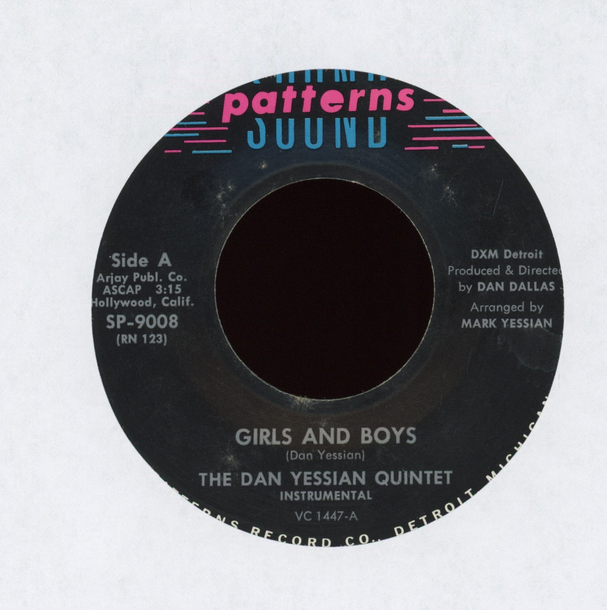 The Dan Yessian Quintet - Basedelic on Sound Patterns Latin Soul Jazz 45