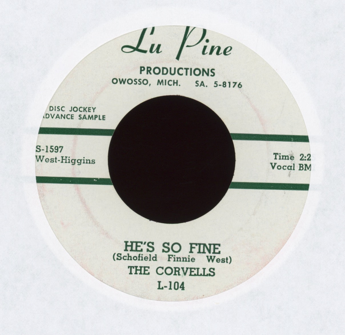 The Corvells - He's So Fine on Lu Pine Promo R&B Girl Group 45