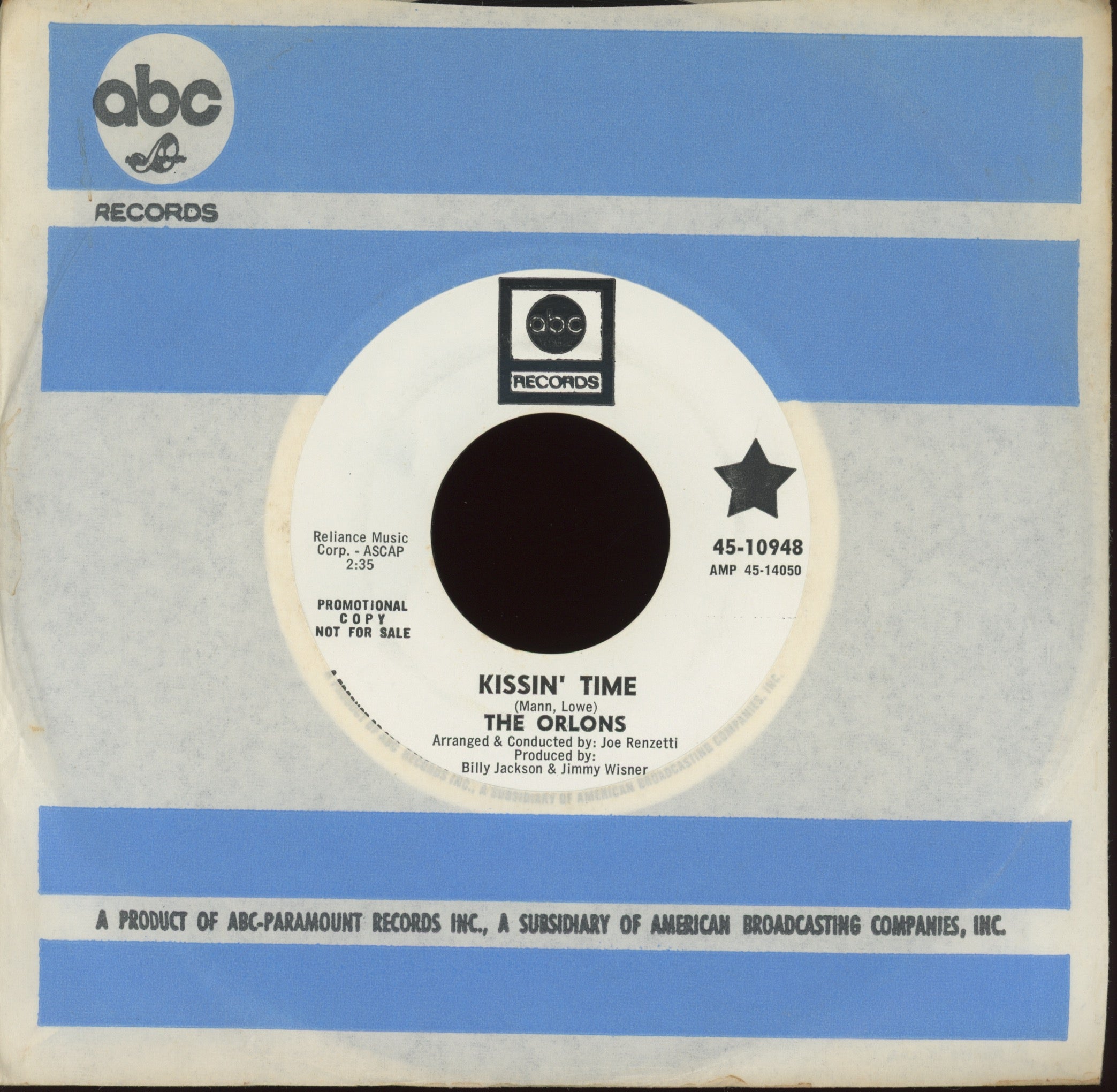 The Orlons -Once Upon a Time on ABC Promo Northern Soul 45