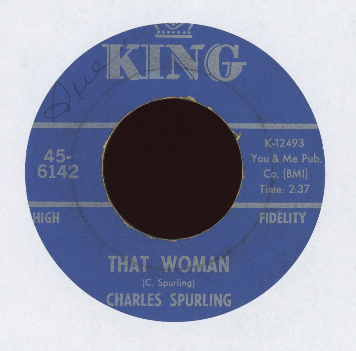 Charles Spurling - That Woman on King Soul Funk 45