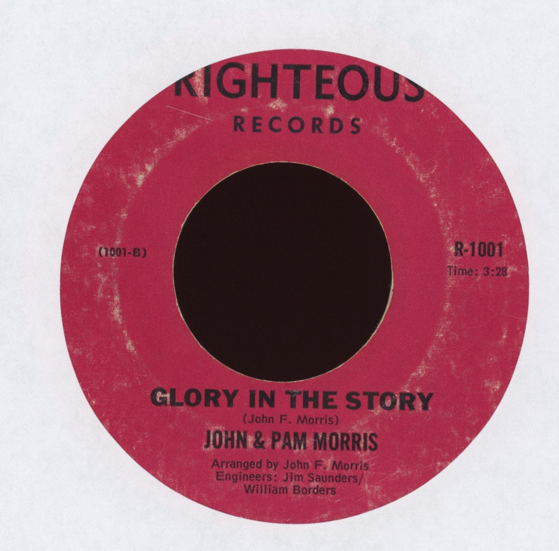 John & Pam Morris - New Way on Righteous Gospel Soul Funk 45