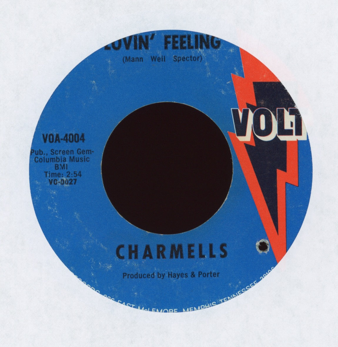 The Charmels - Lovin' Feeling on Volt Crossover Soul 45