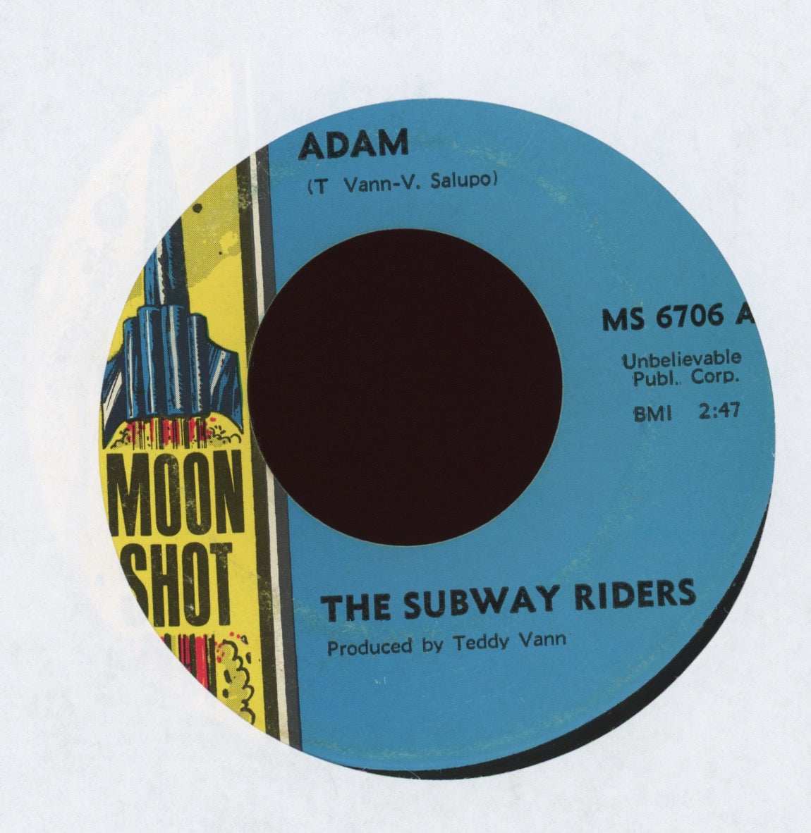 The Subway Riders - Adam on Moon Shot Soul Funk 45