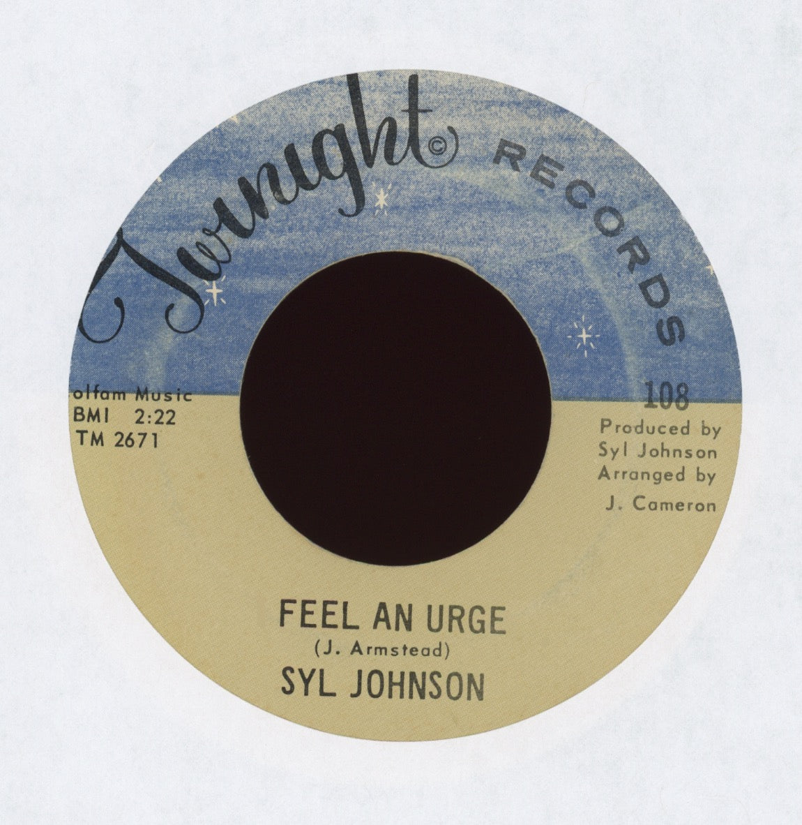 Syl Johnson - I Feel An Urge on Twinight Funk 45