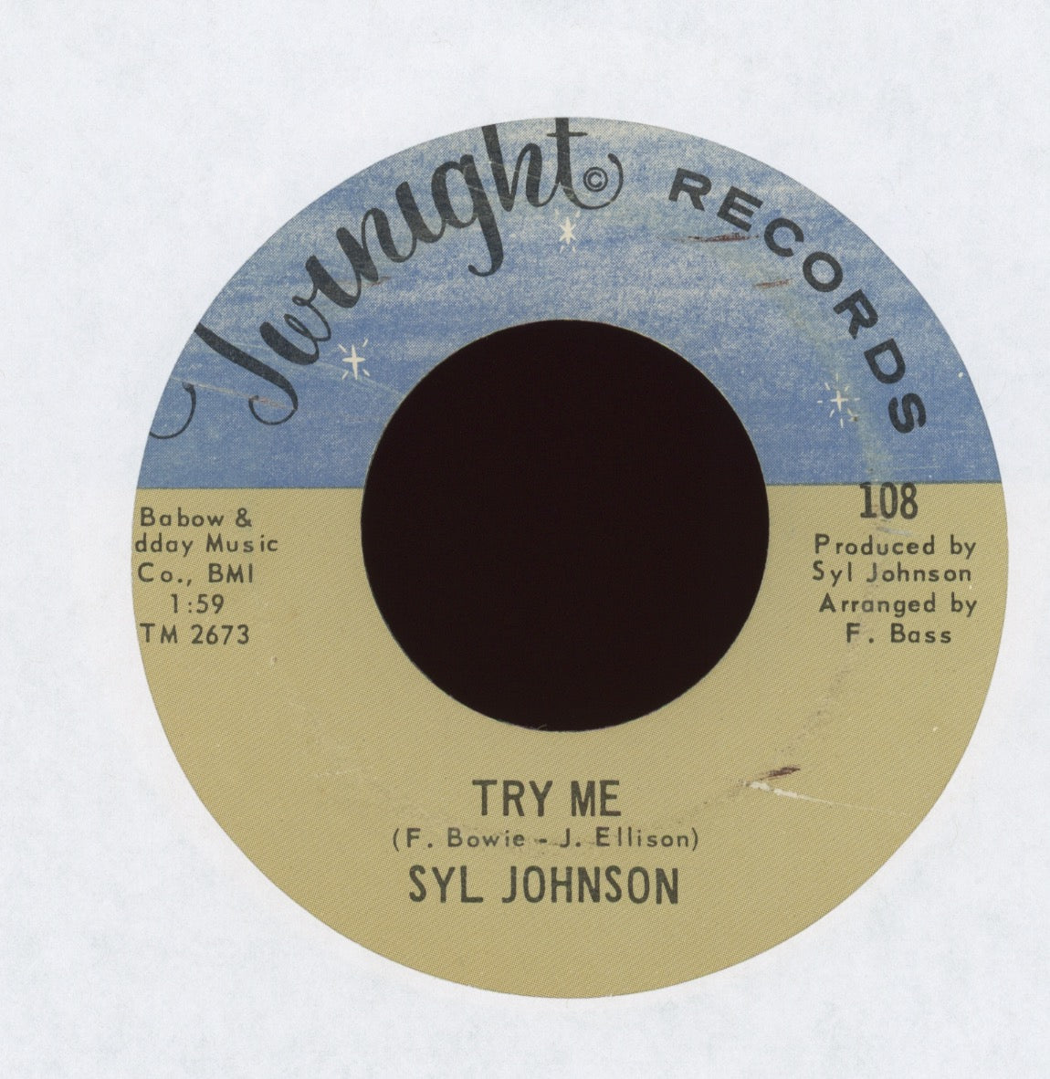 Syl Johnson - I Feel An Urge on Twinight Funk 45