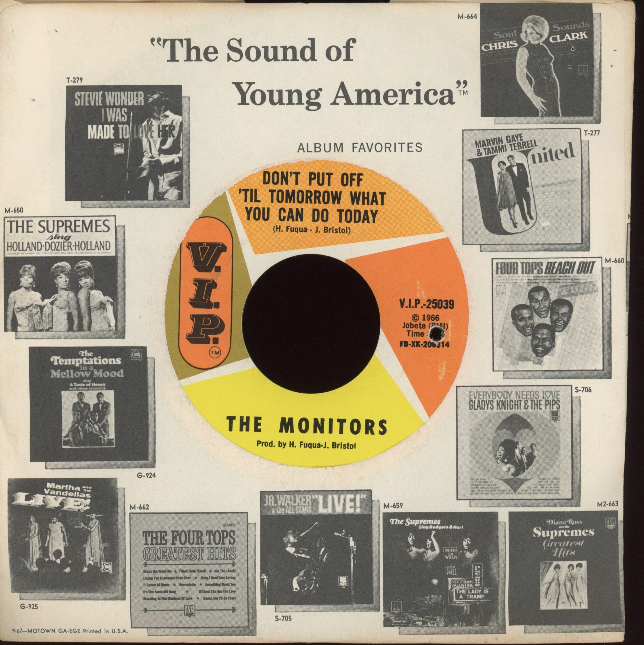 The Monitors - Since I Lost You Girl on V.I.P. Northern Soul 45