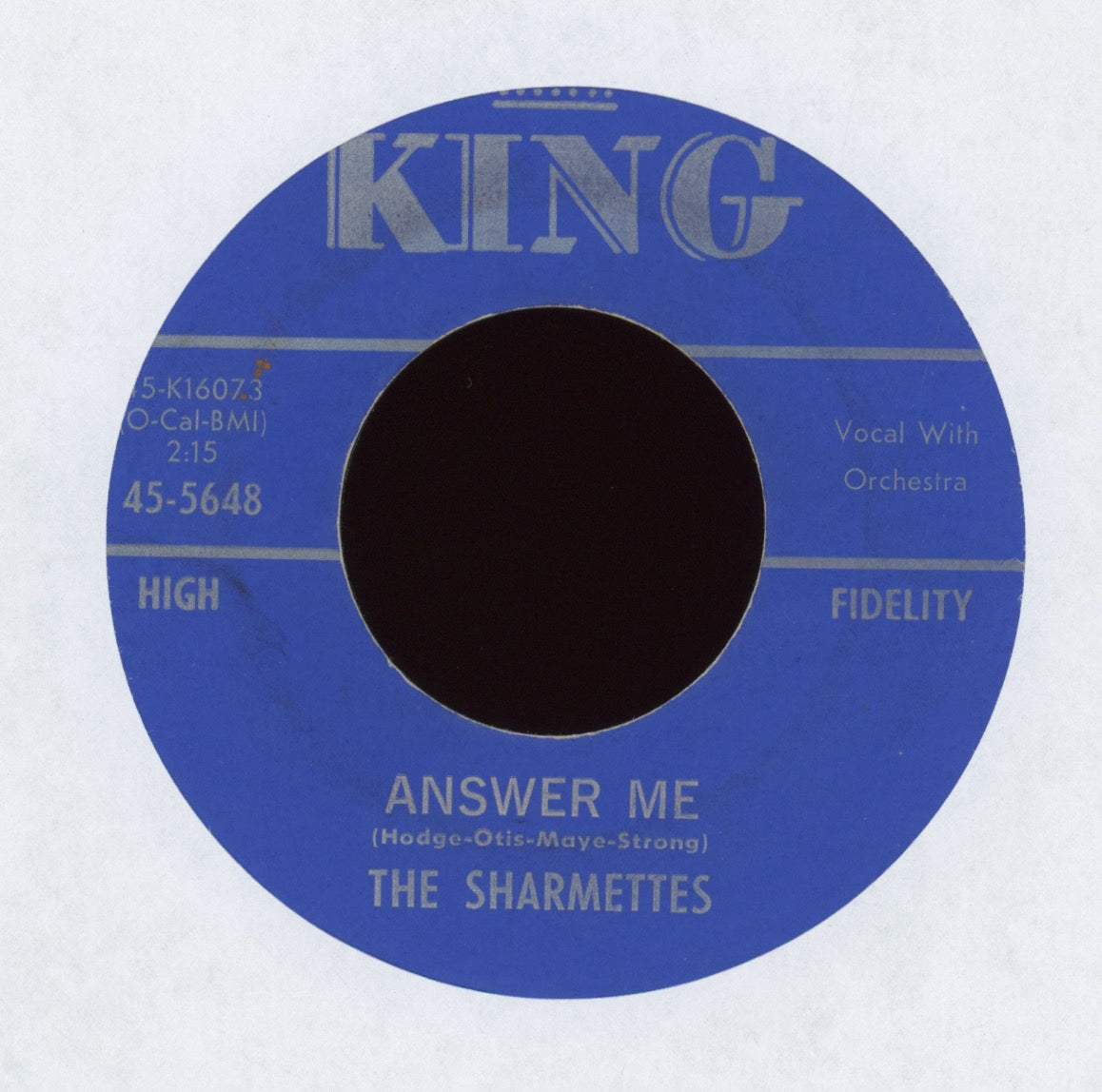 The Sharmettes - Answer Me on King R&B Girl Group 45