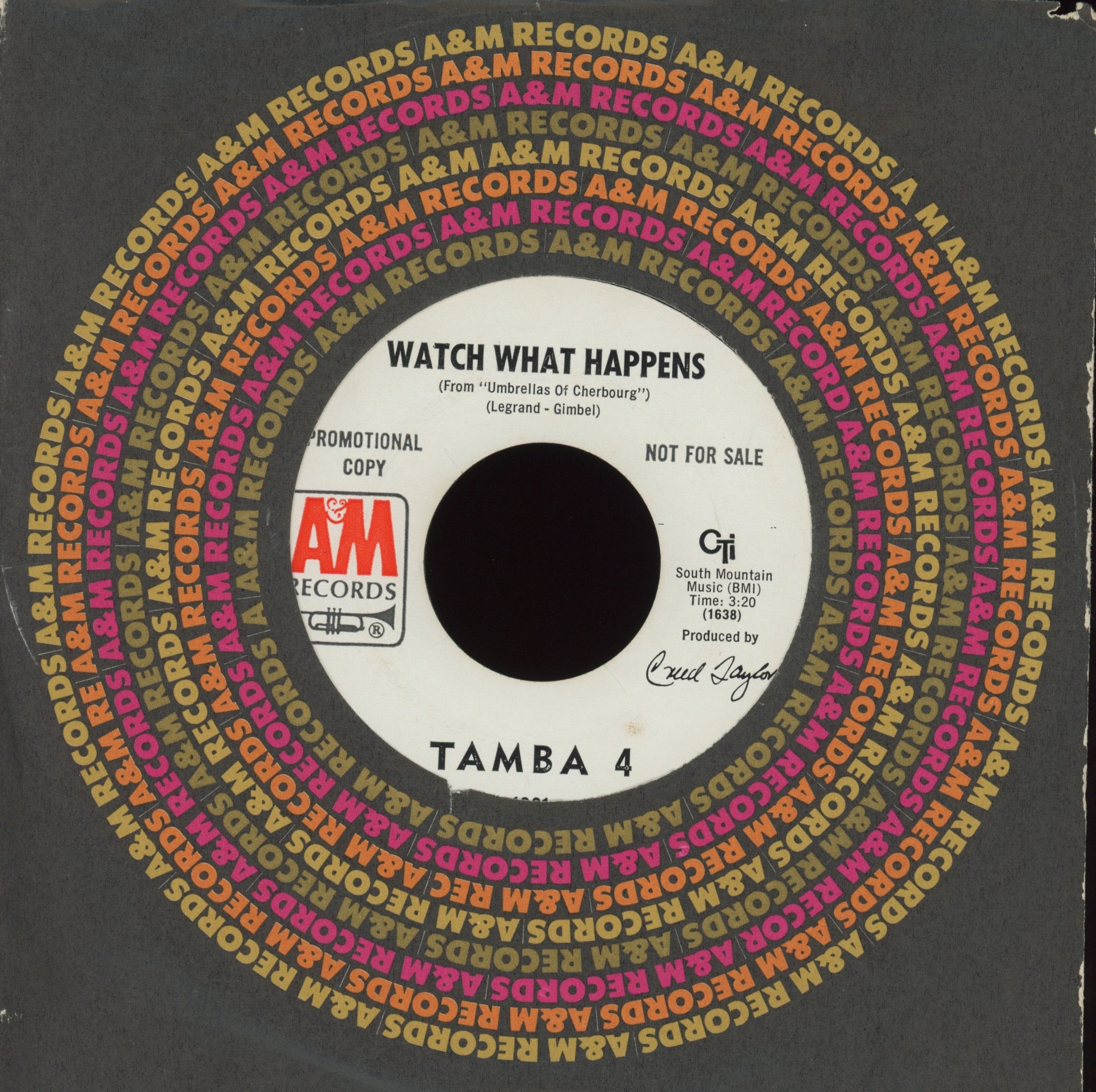 Tamba 4 - Samba Blim on A&M Promo Latin Soul Funk 45