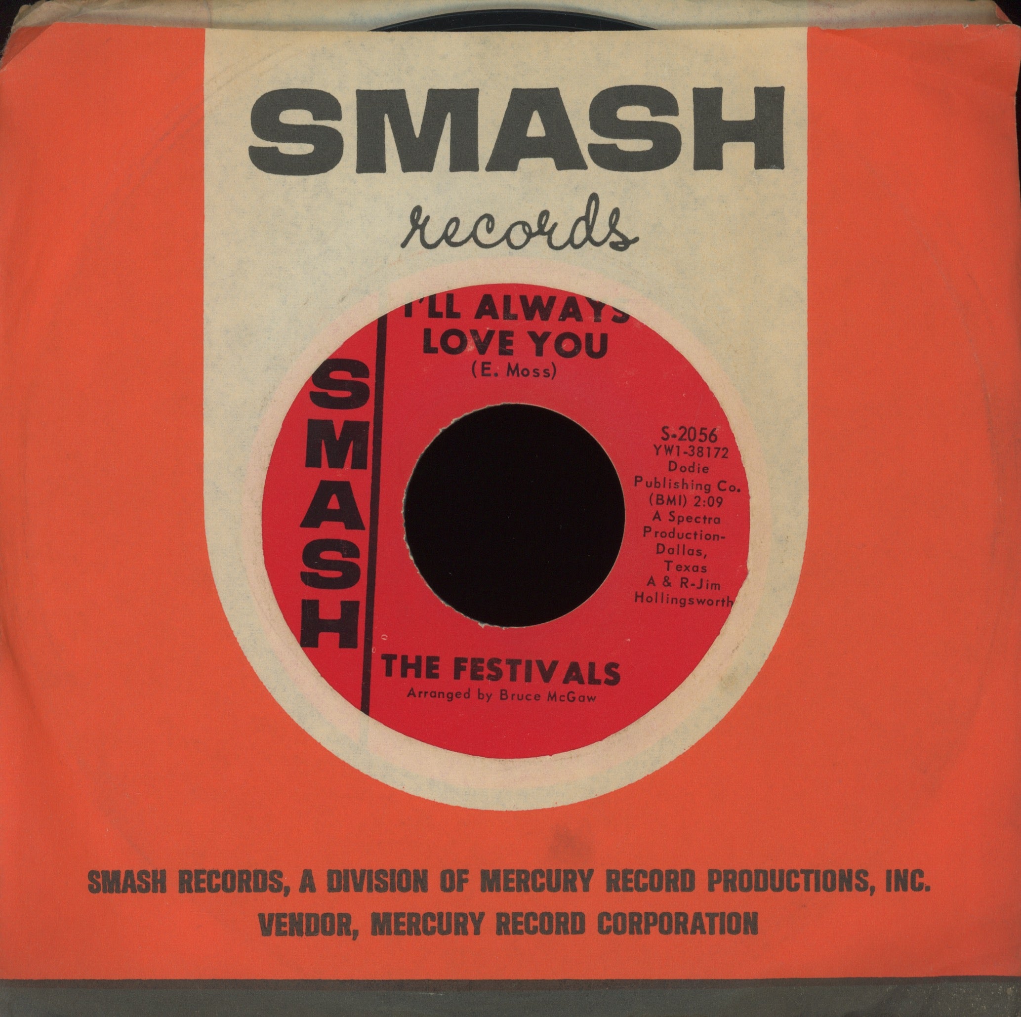 The Festivals - I'll Always Love You on Smash Sweet Soul 45