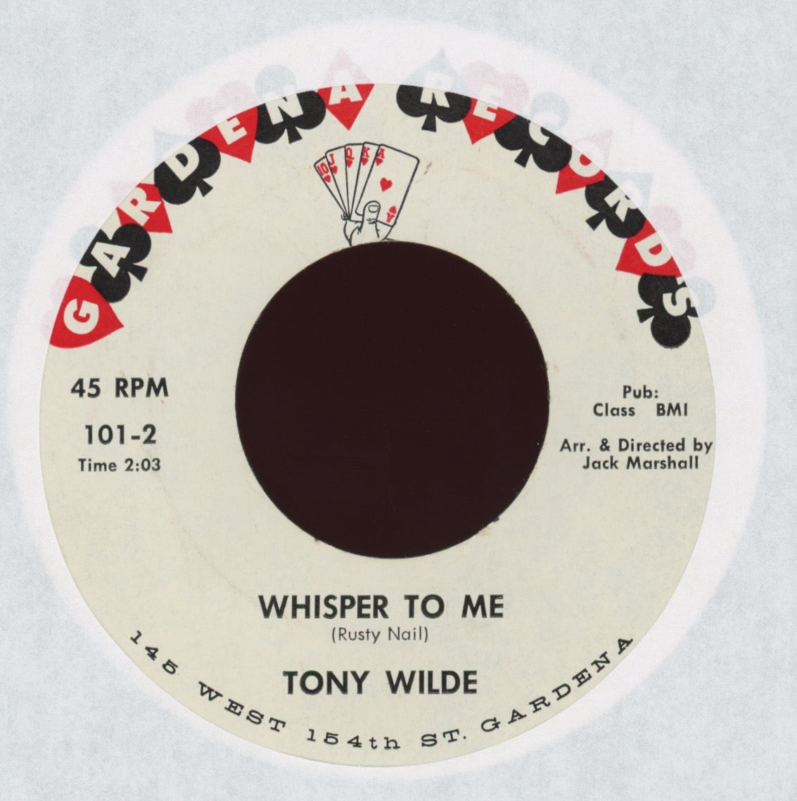 Tony Wilde - Funny Bone on Gardenia R&B Popcorn 45