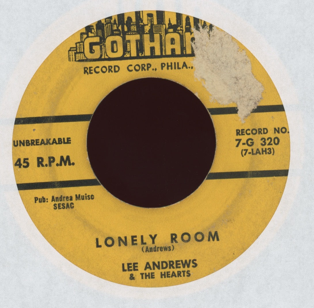 Lee Andrews & The Hearts - Lonely Room on Gotham R&B Doo Wop 45