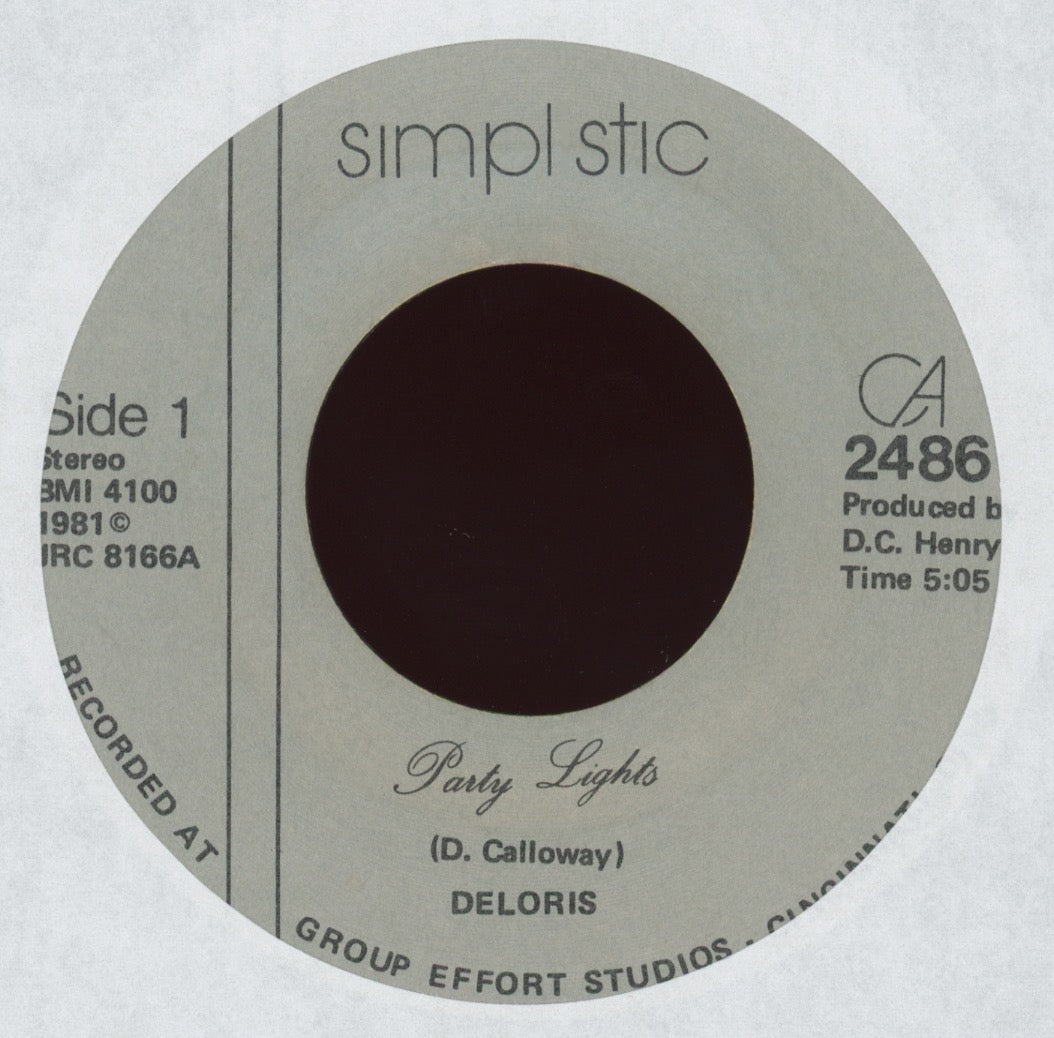 Deloris D.C. Henry - Deloris - Every Now & Then / Party Lights on Simplistic Rare Sweet Modern Soul 45