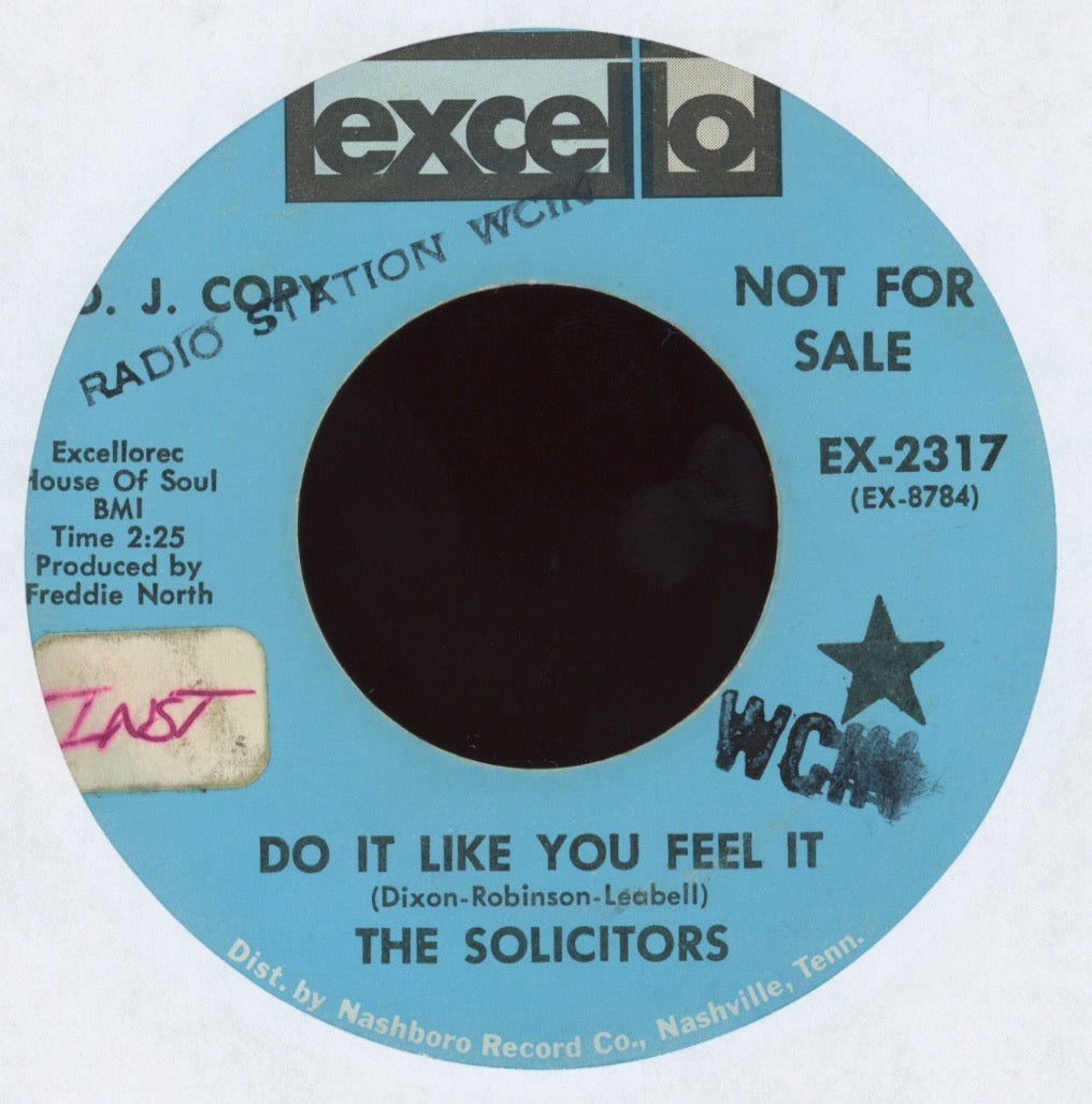 Solicitors - Do It Like You Feel It on Excello Promo Psych Funk 45