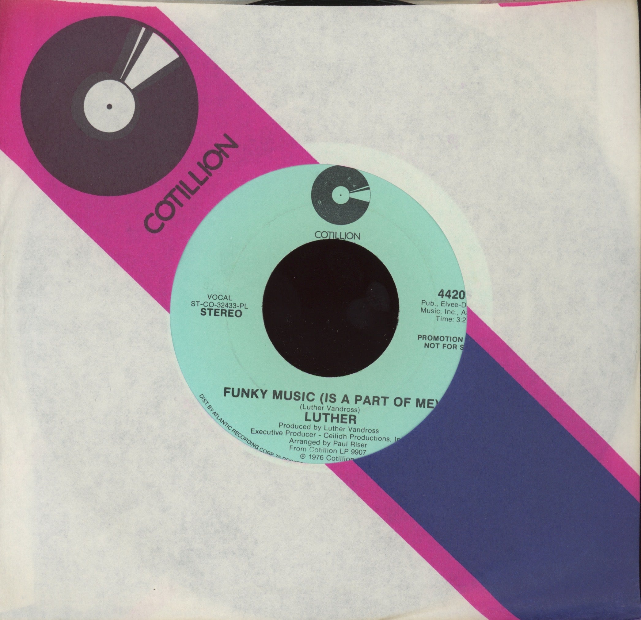 Luther - Funky Music (Is A Part Of Me) on Cotillion Promo 70's Soul Funk 45