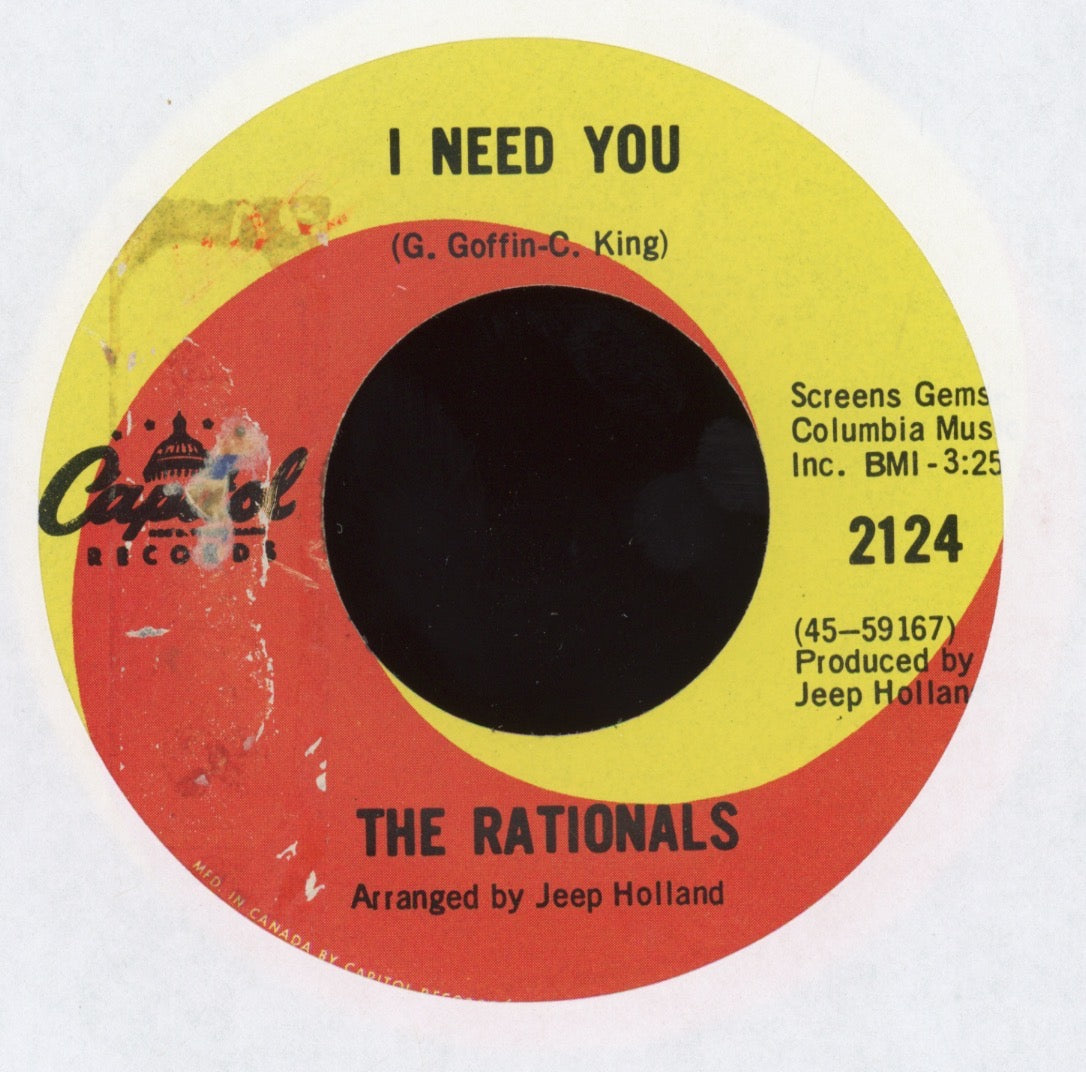 The Rationals - Out in the Streets on Capitol Garage 45