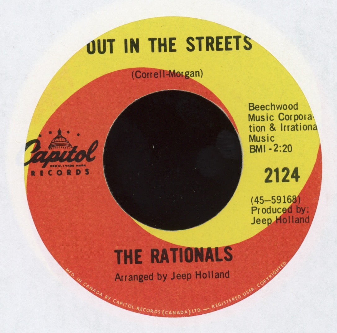 The Rationals - Out in the Streets on Capitol Garage 45