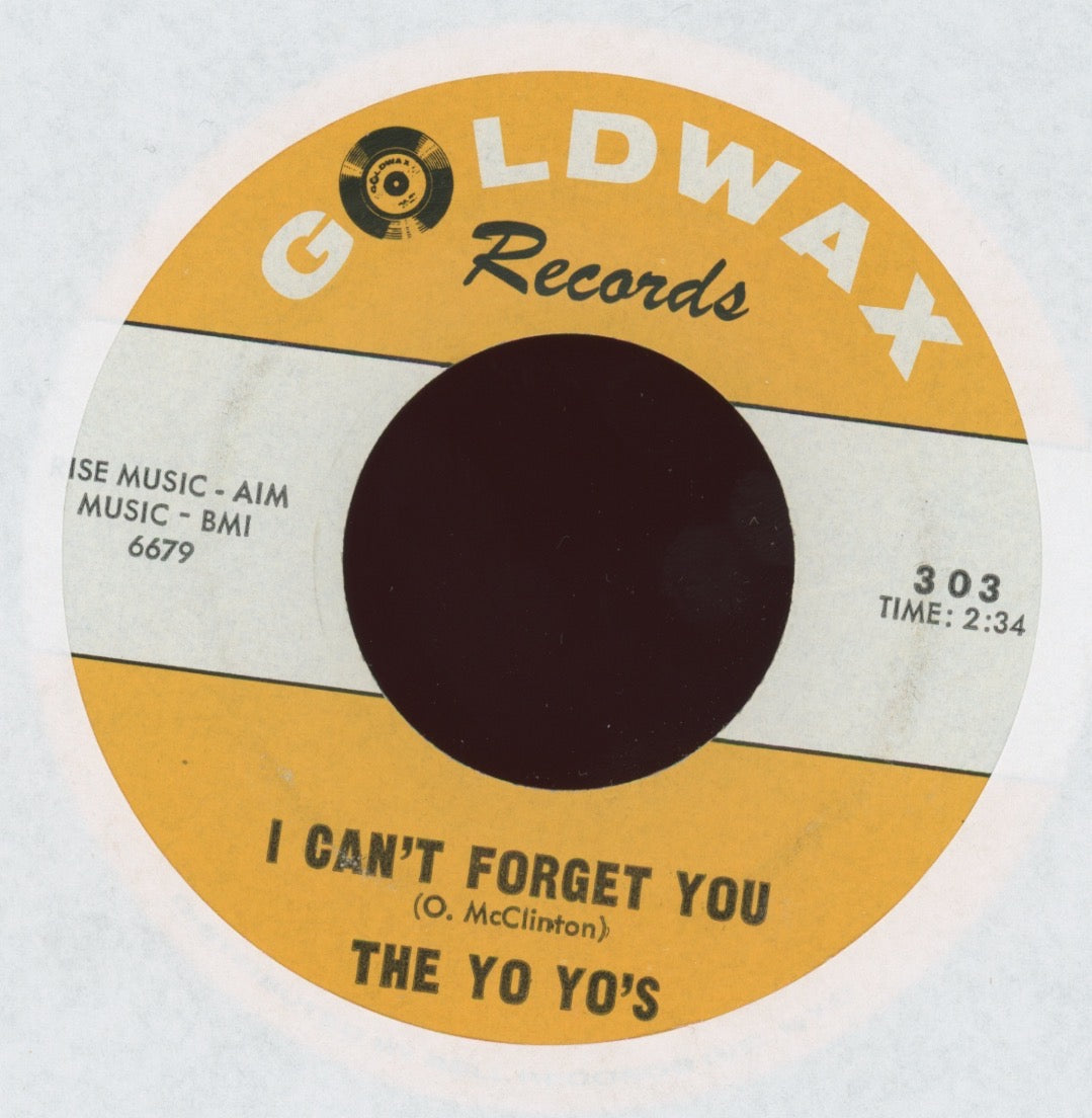 The Yo Yo's - I Can't Forget You on Goldwax Garage 45