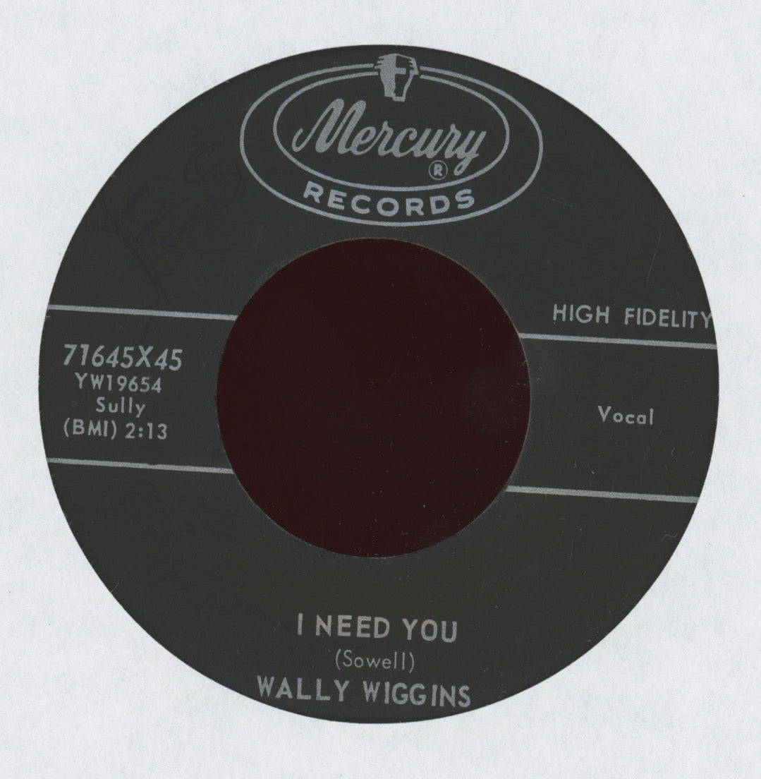 Wally Wiggins - I Need You on Mercury Rockabilly 45