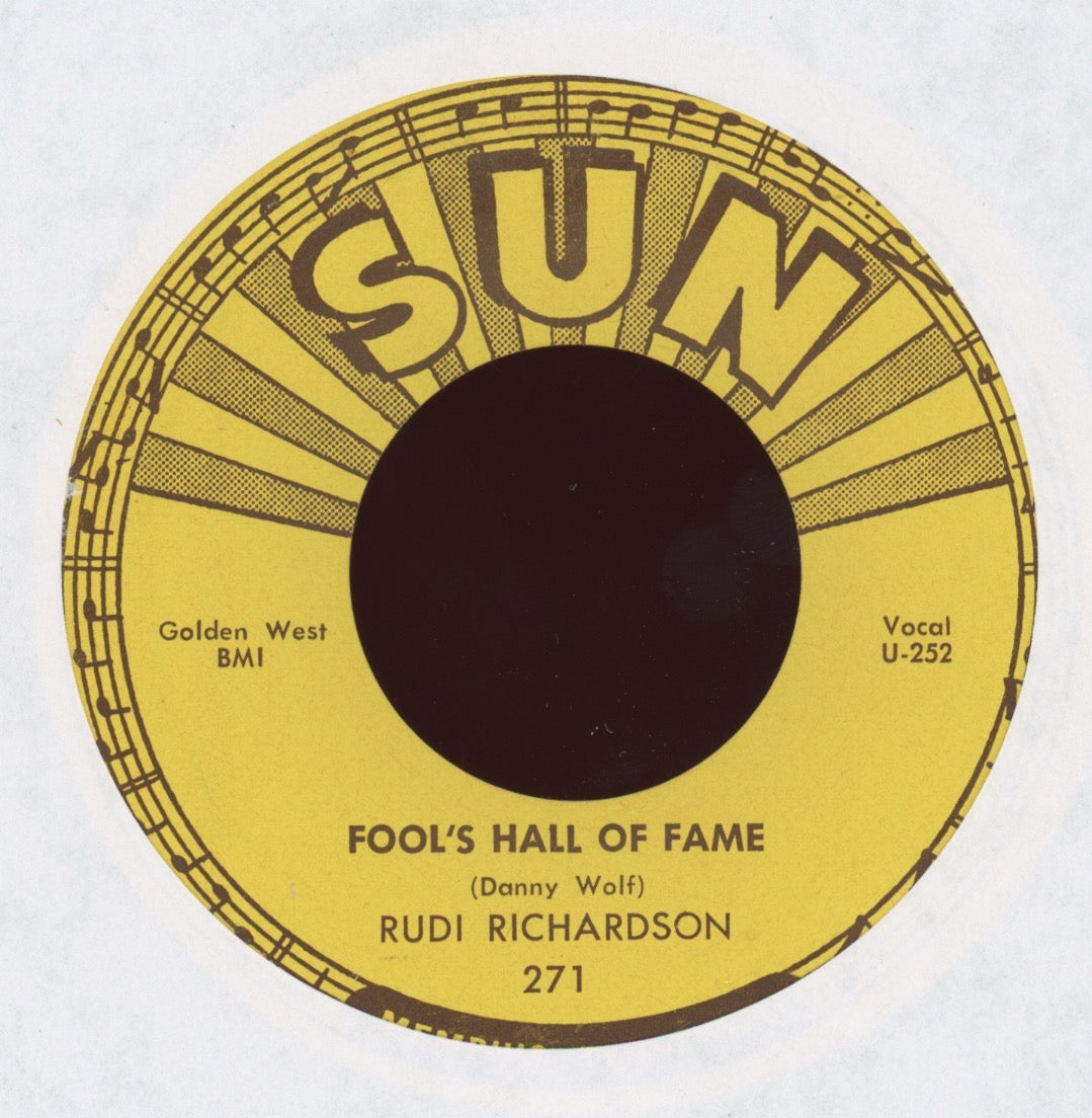 Rudi Richardson - Fool's Hall Of Fame on Sun R&B 45