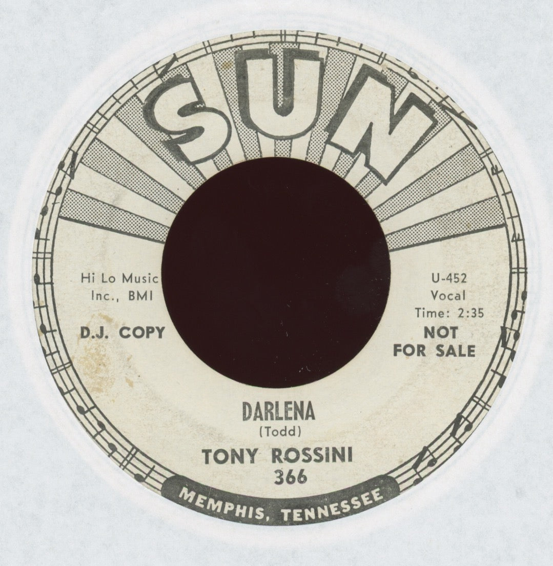 Tony Rossini - Well I Ask Ya on Sun Promo Teen R&B 45