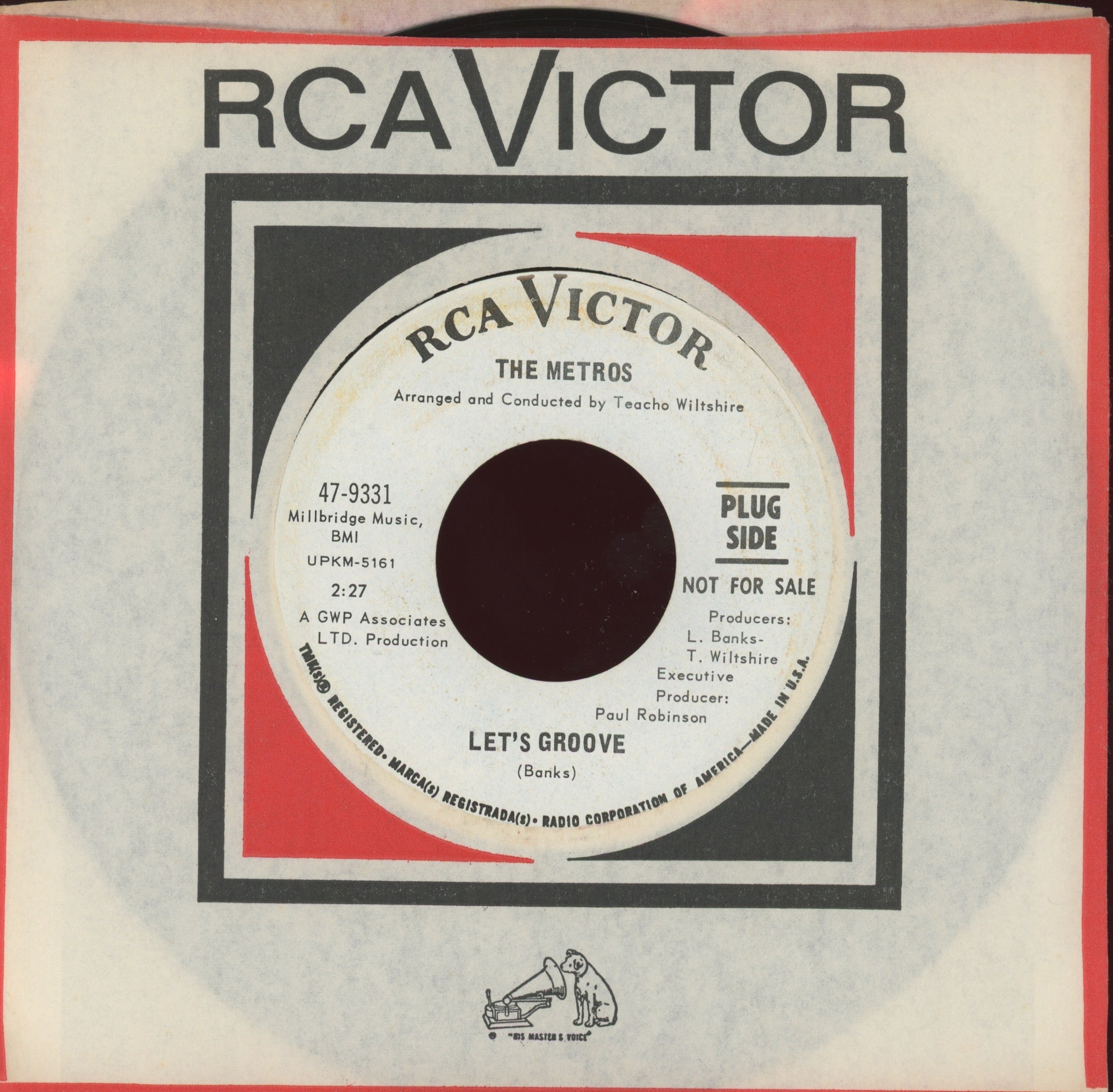 The Metros - Let's Groove on RCA Promo Northern Soul 45