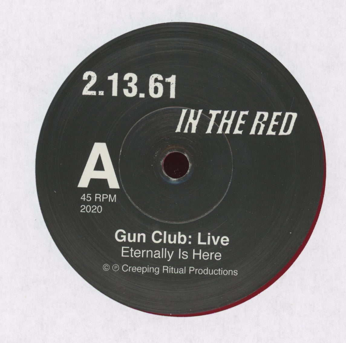 The Gun Club - Eternally Is Here / Psycho on In the Red RSD 2020 Red Vinyl 7" With Picture Sleeve