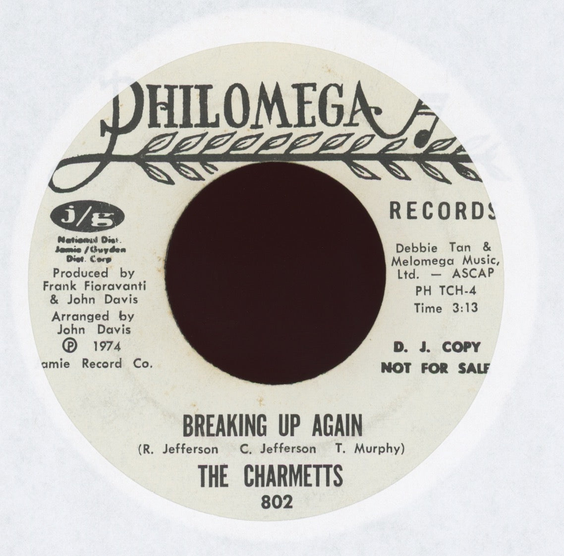 The Charmetts - Breaking Up Again on Philomega Promo Sweet Soul 45