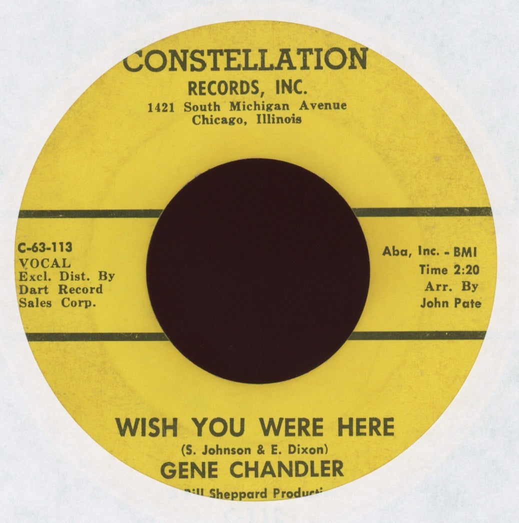 Gene Chandler - Think Nothing About It on Constellation Northern Soul 45